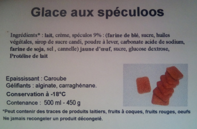 Glace aux speculoos