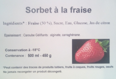 Sorbet fraise