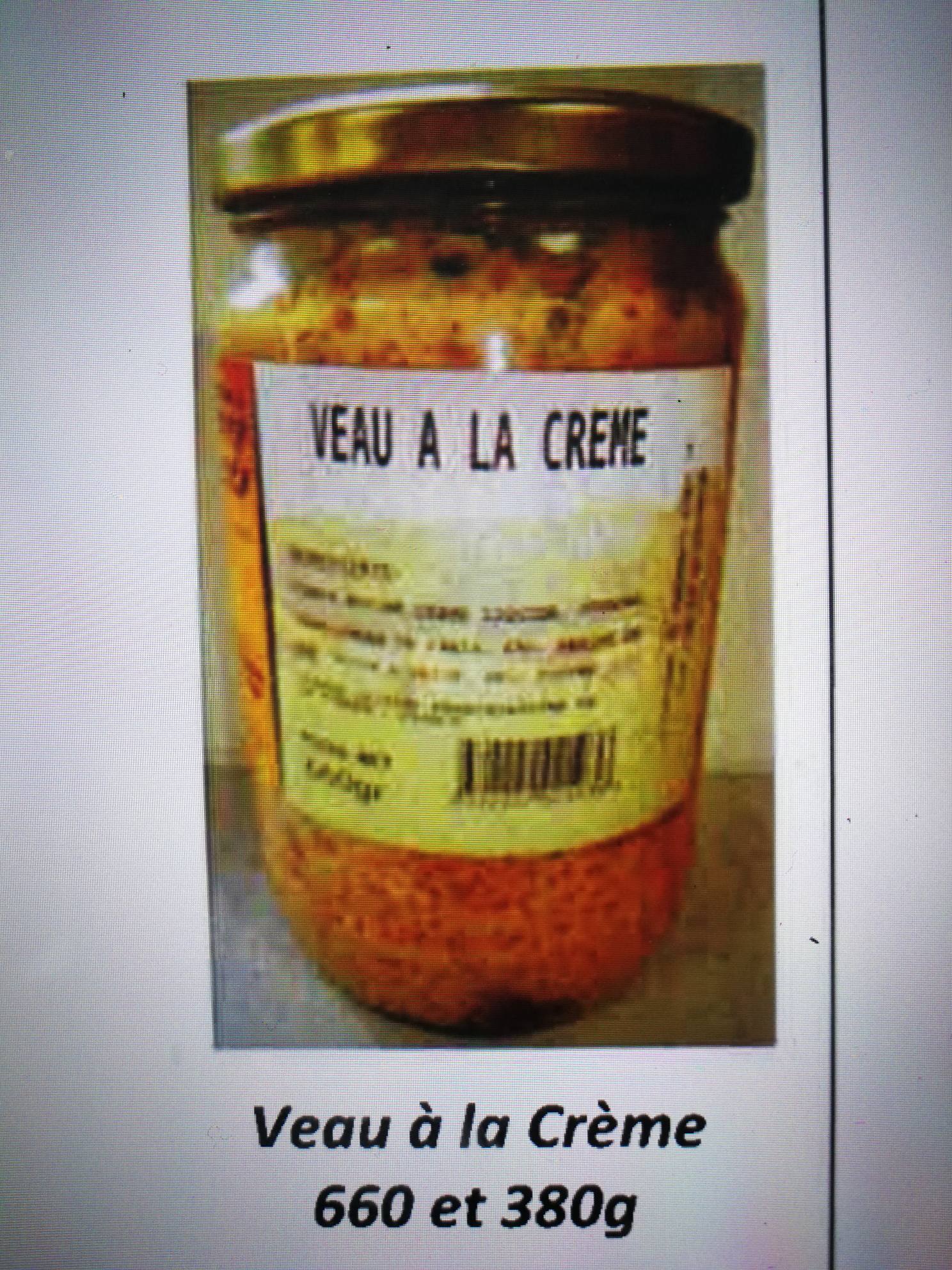 Veau à la crème