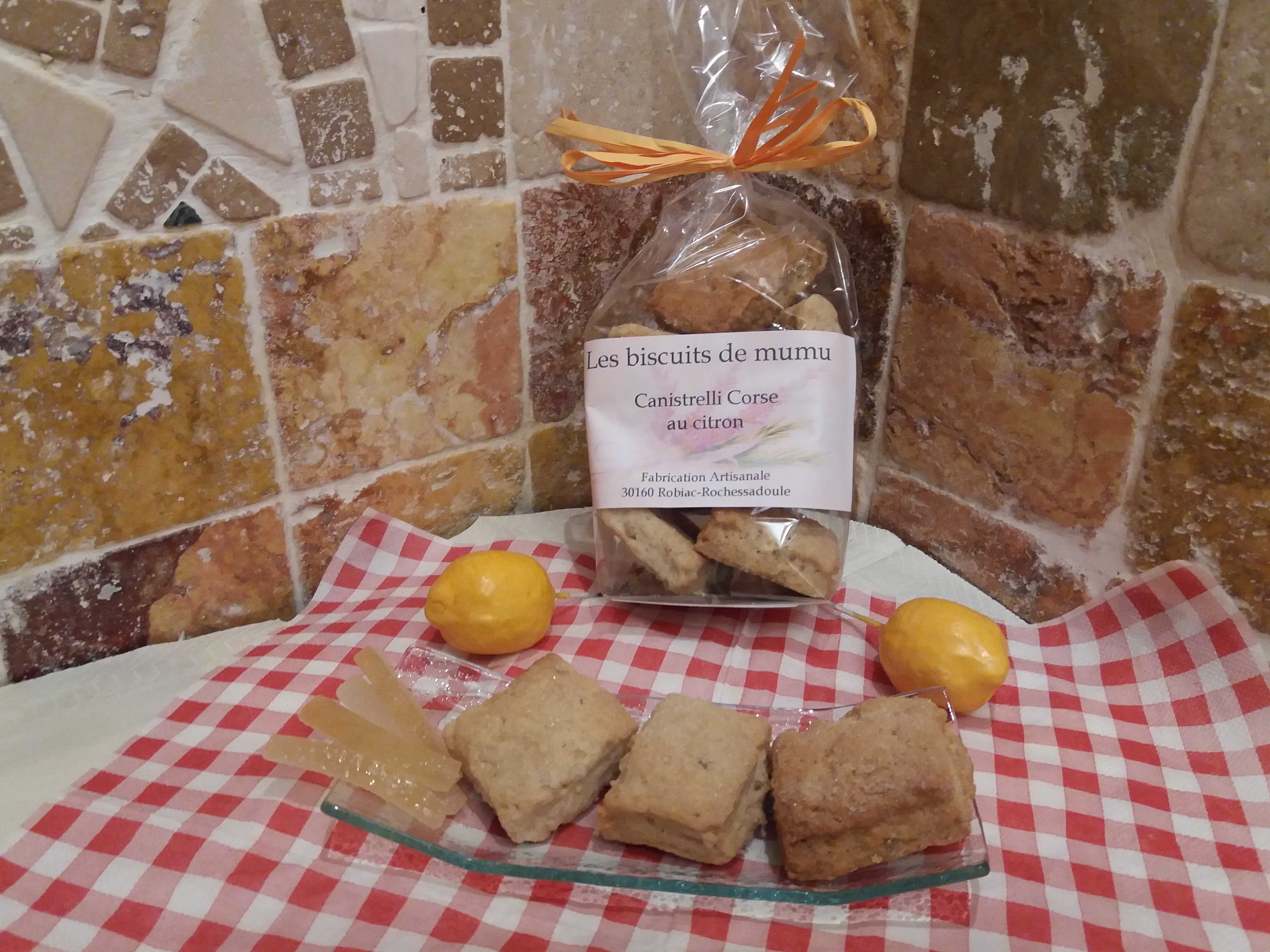 Canistrelli au citron confit