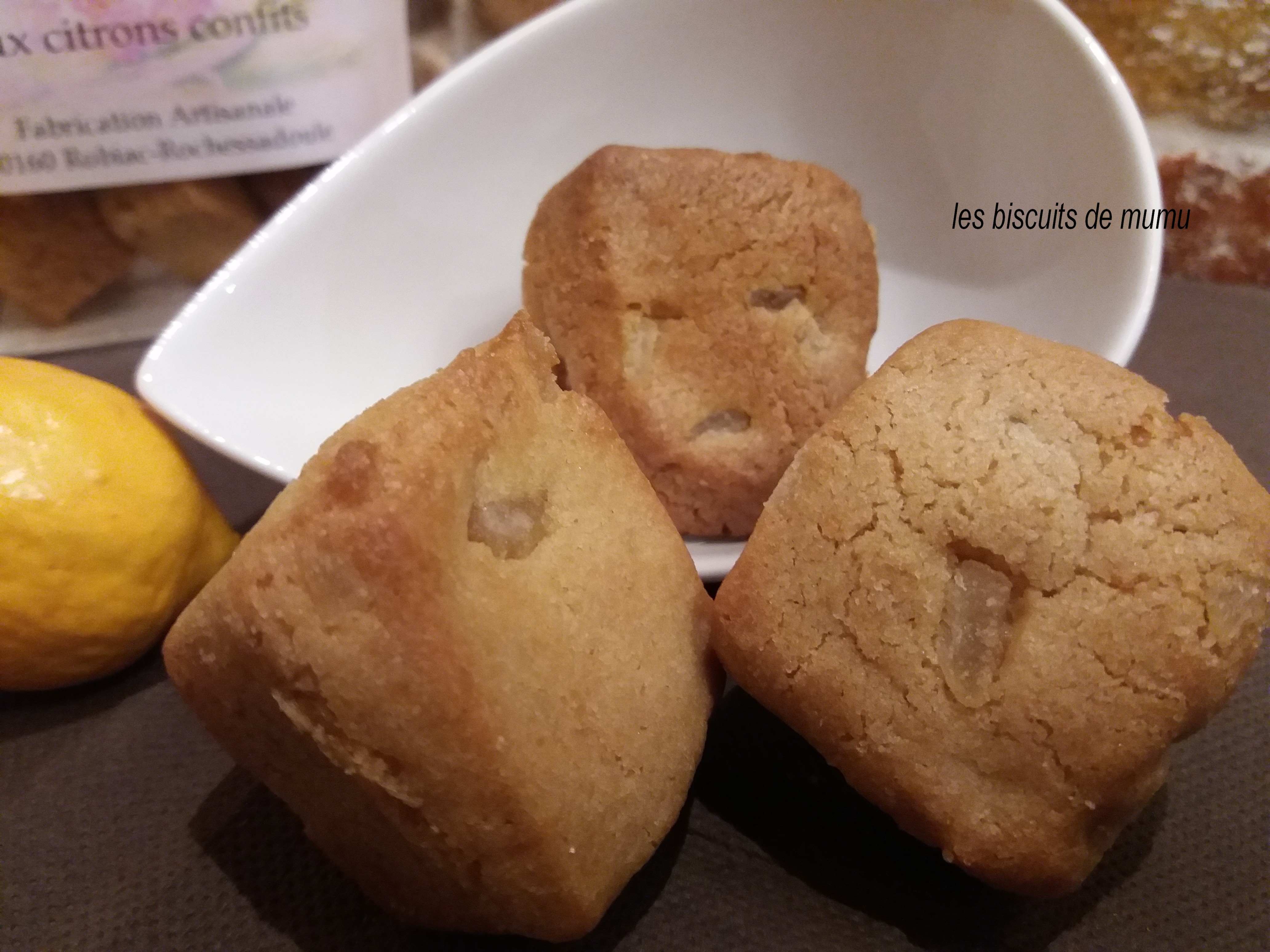 Palets aux citrons confits