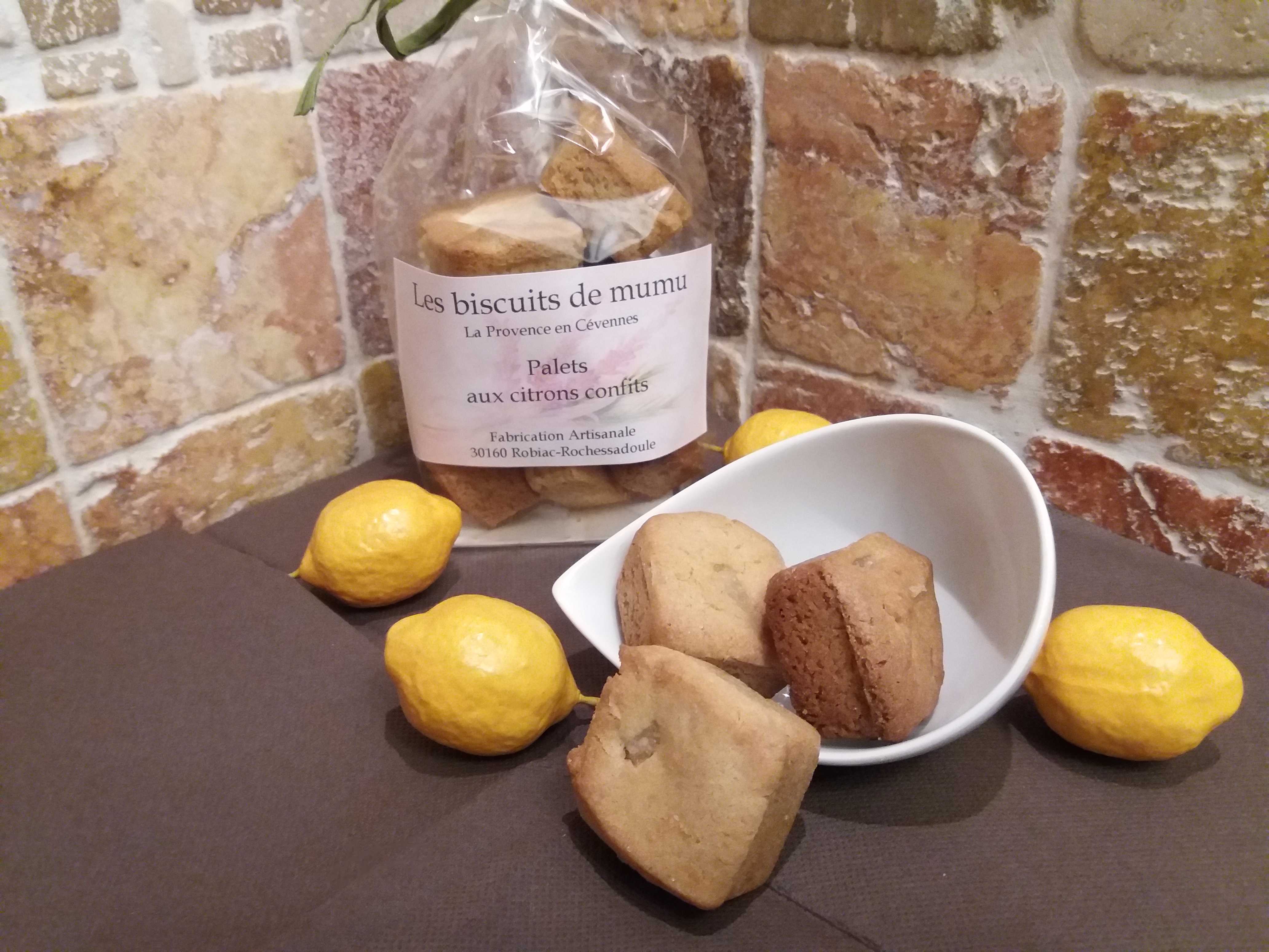 Palets aux citrons confits