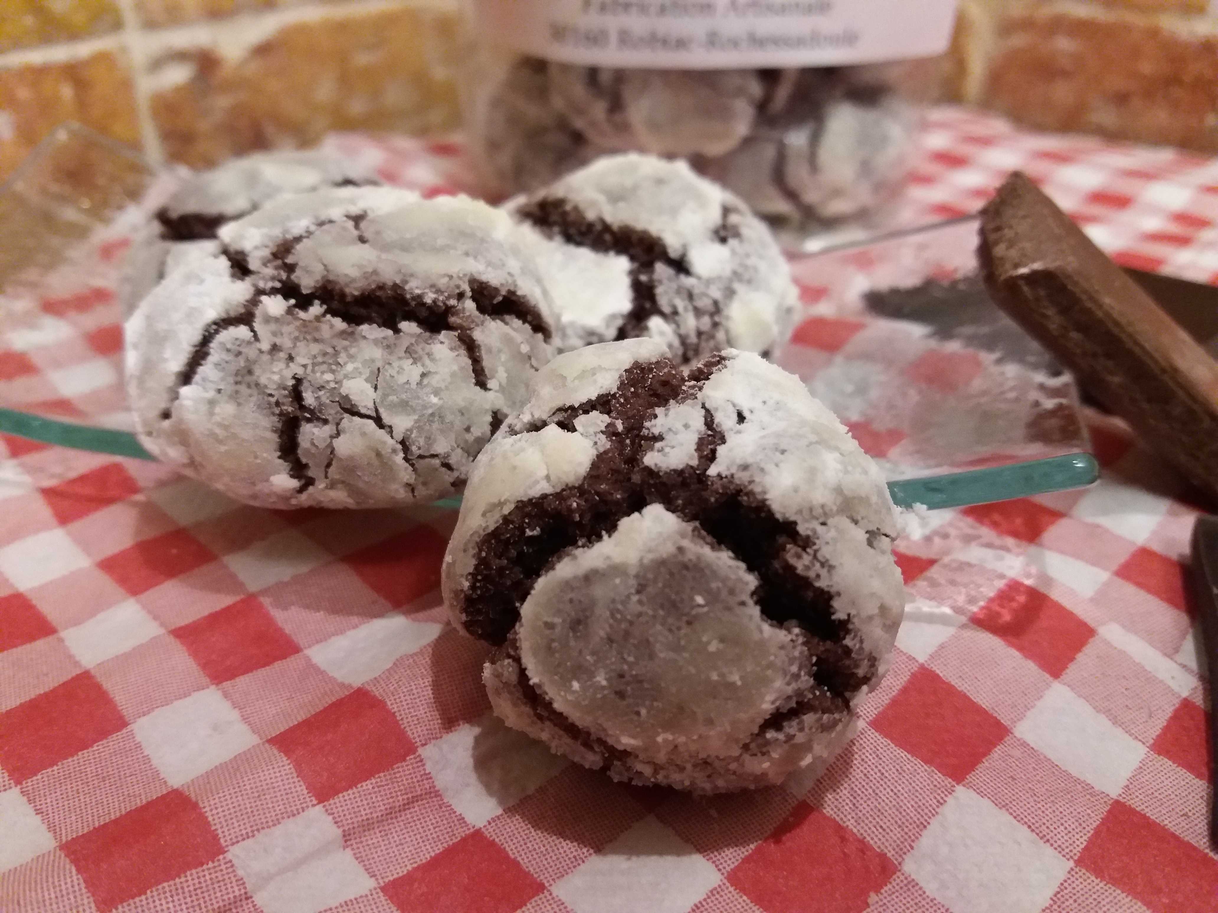 Crinkes au chocolat et framboise