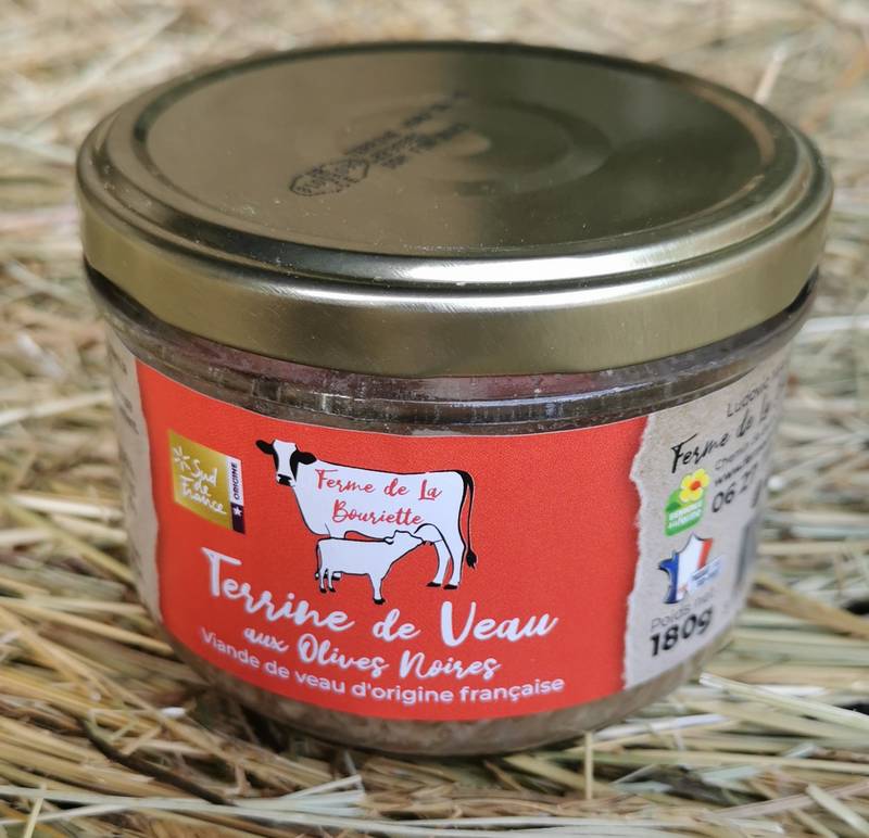 Terrine de veau aux olives noires
