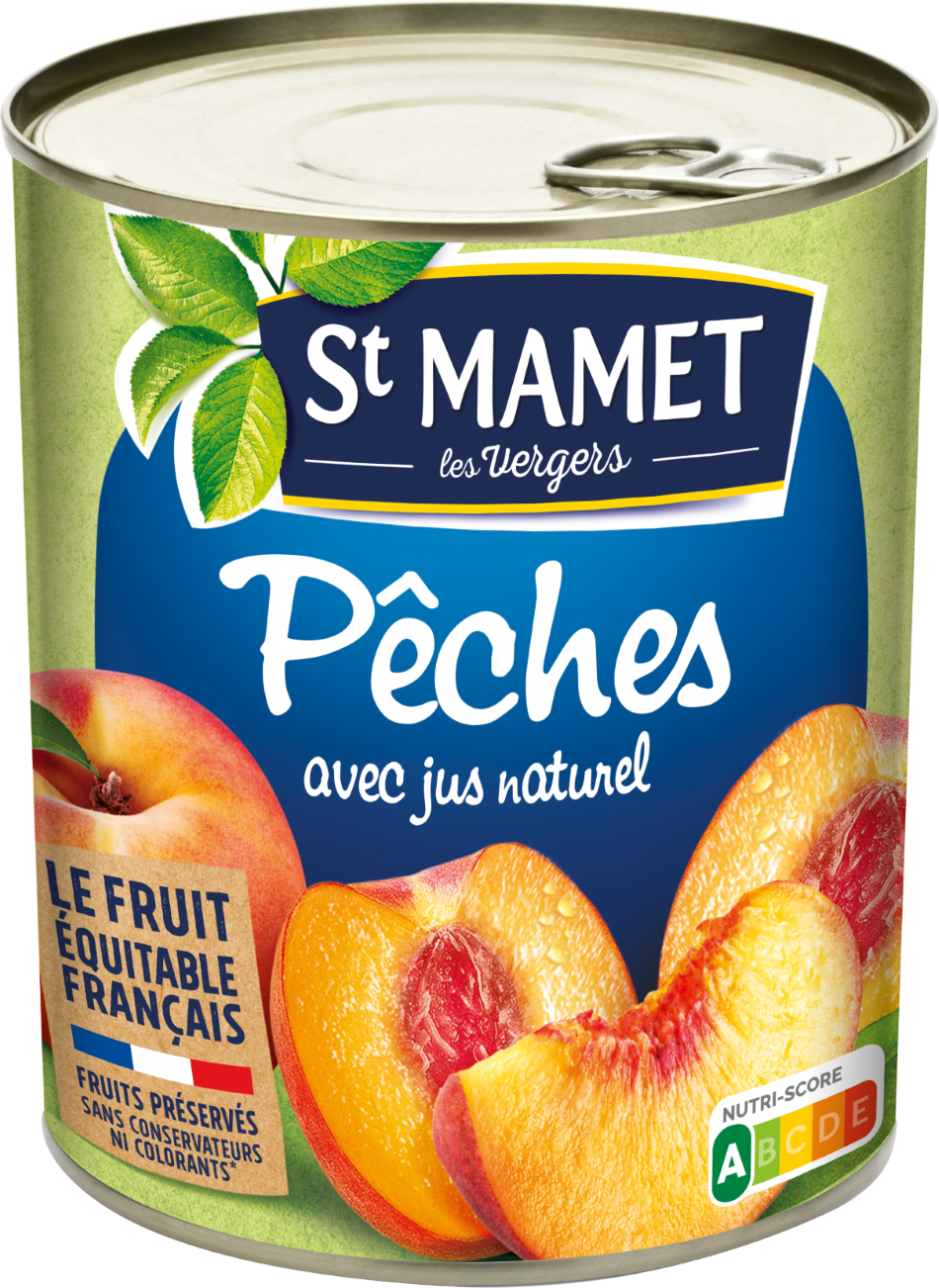 Peches Pavie avec jus naturel 4/4