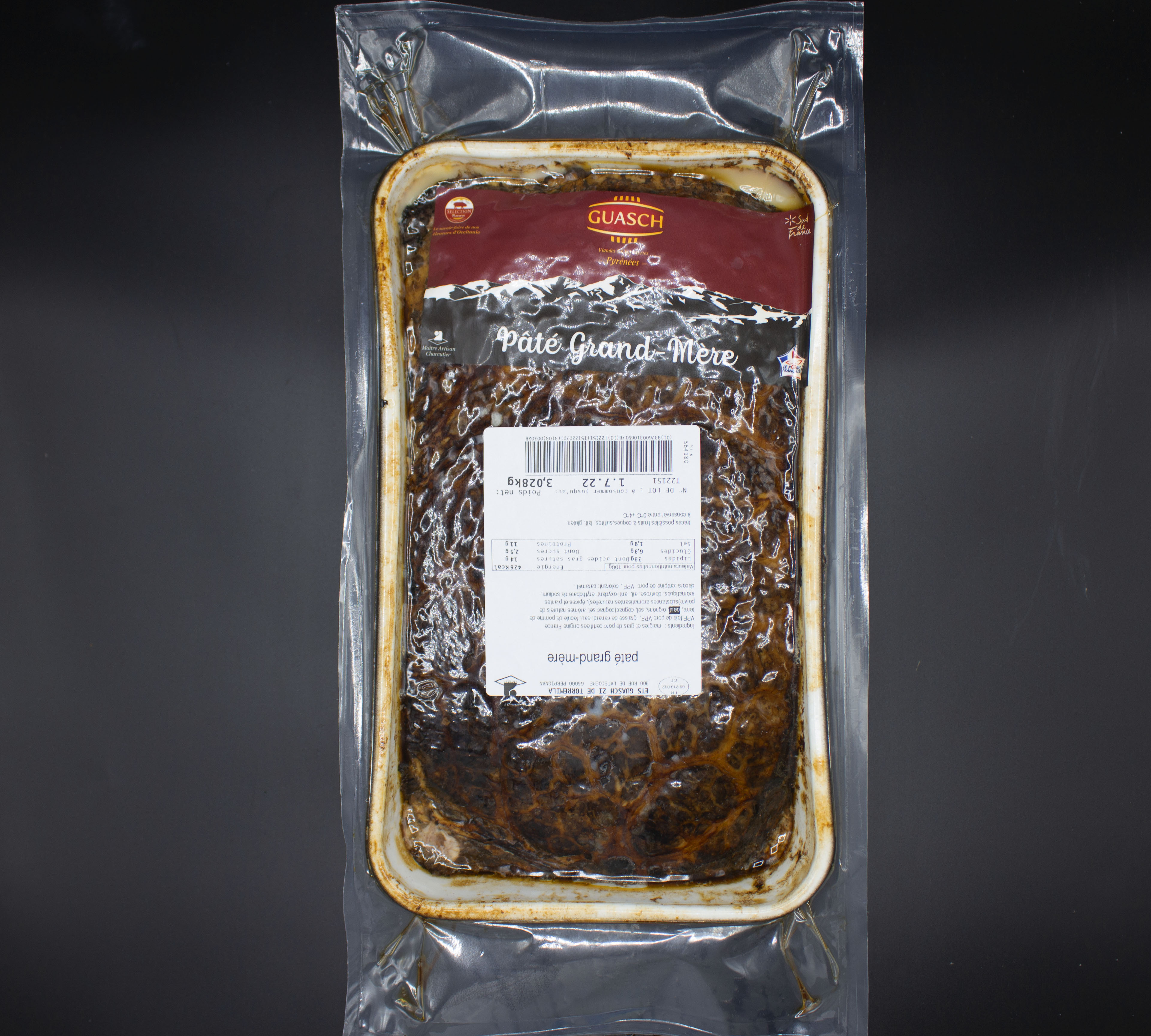 pate grand mere terrine 3.5 kg