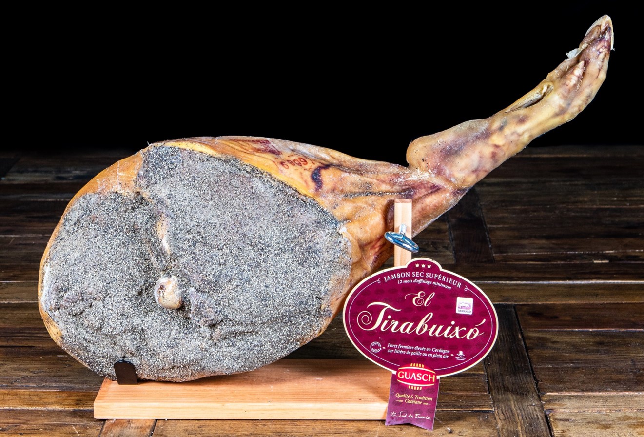 jambon sec le Tirabuixo avec os et patte 12 mois