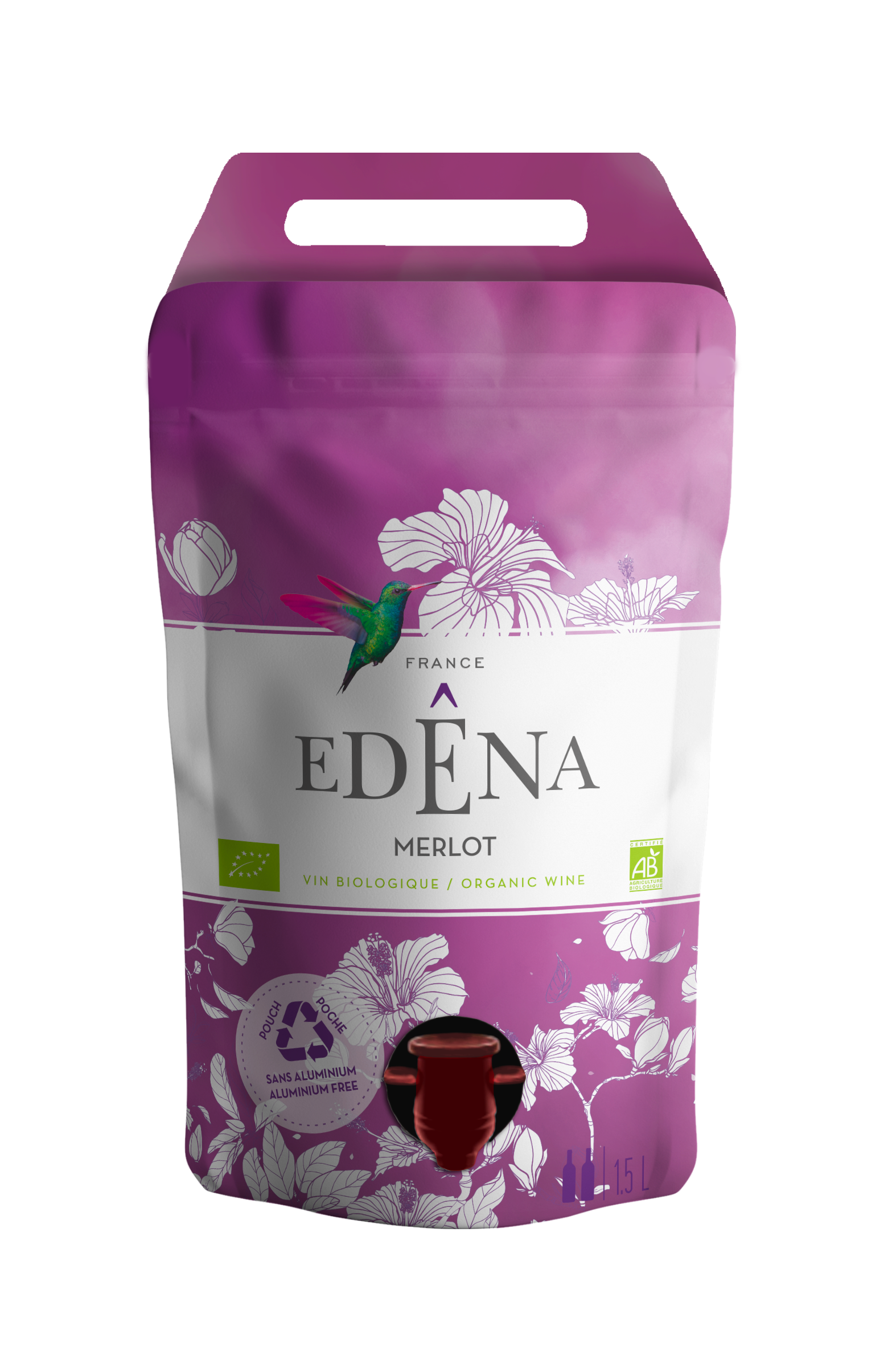 EDENA - pouch rouge