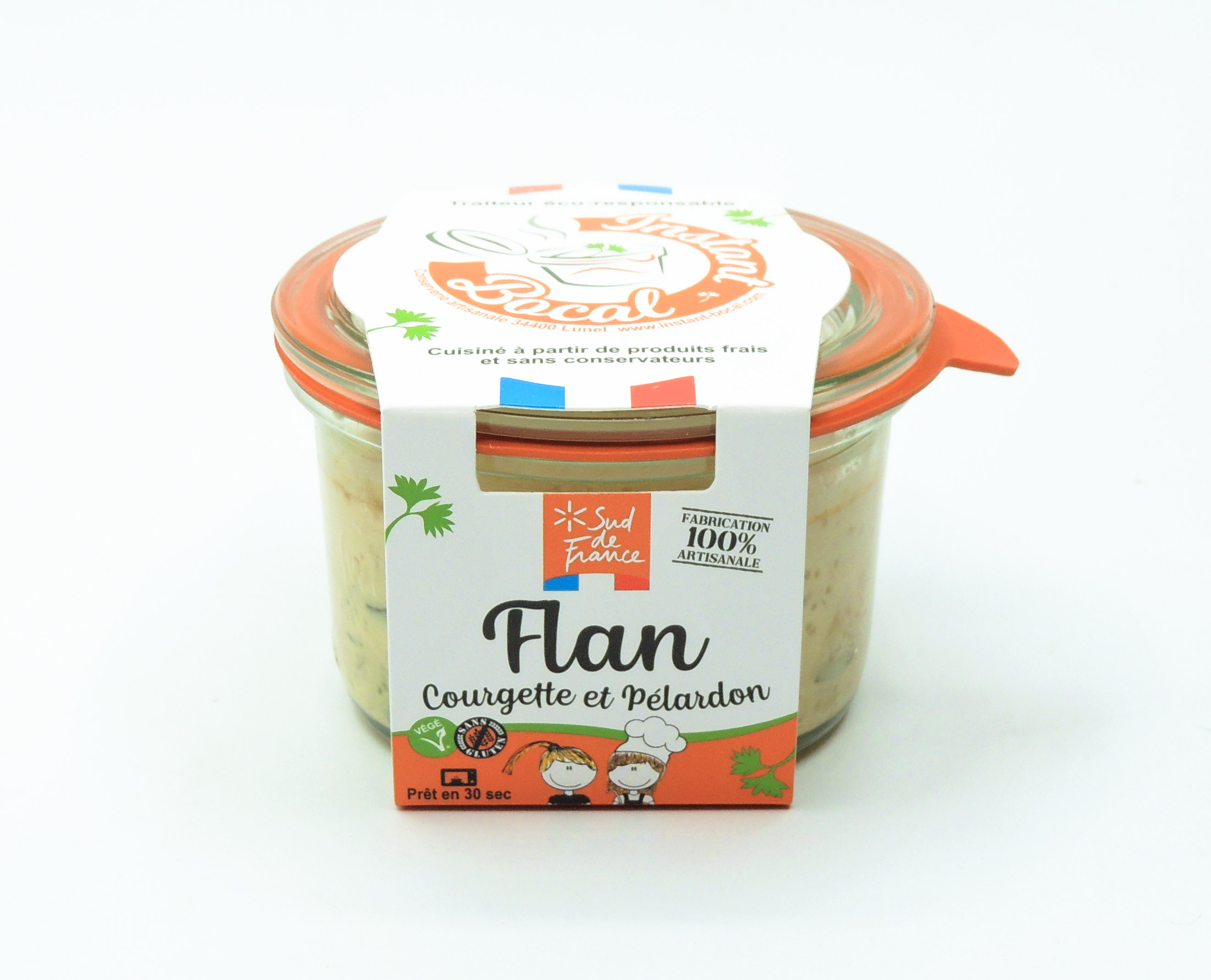 Flan de courgette et Pélardon
