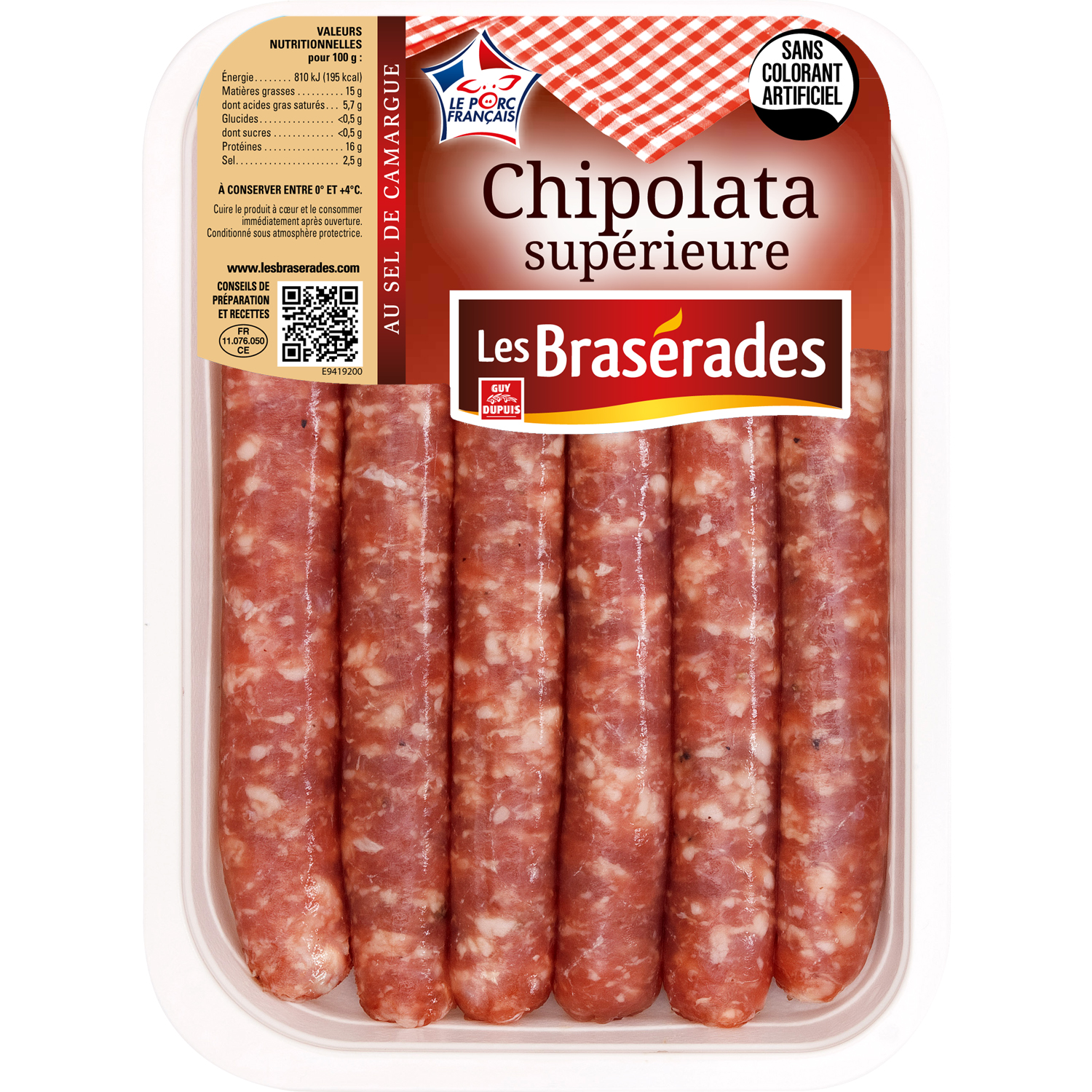 Chipolata superieure x6 300g