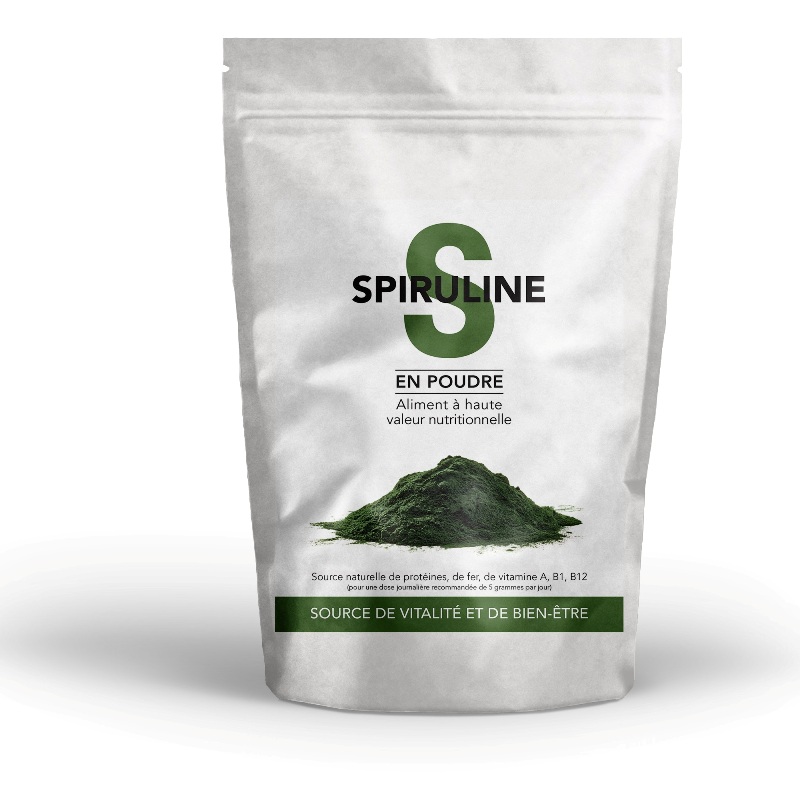 Spiruline en poudre sachet de 100g