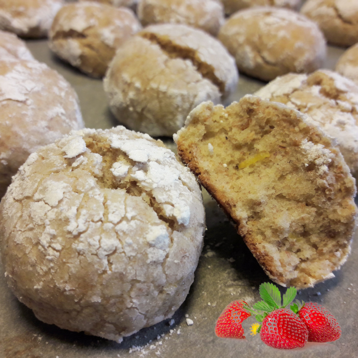 Craquele des Cevennes, fraise