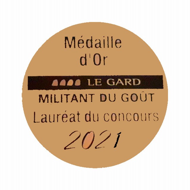Craquele des Cevennes, arome naturel sans gluten/lactose medaille d’Or concours Gard-Gourmand 2020, millesime 2021