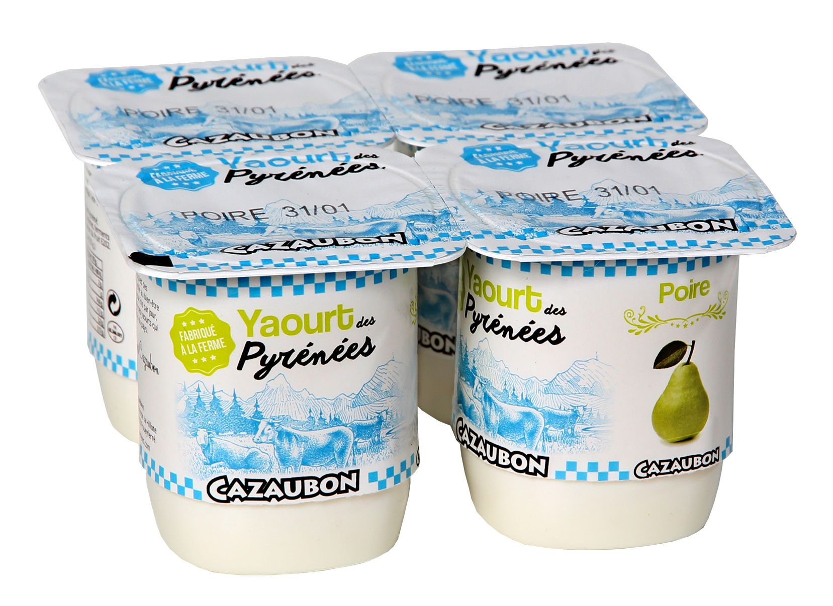 yaourts des pyrenees cazaubon poire