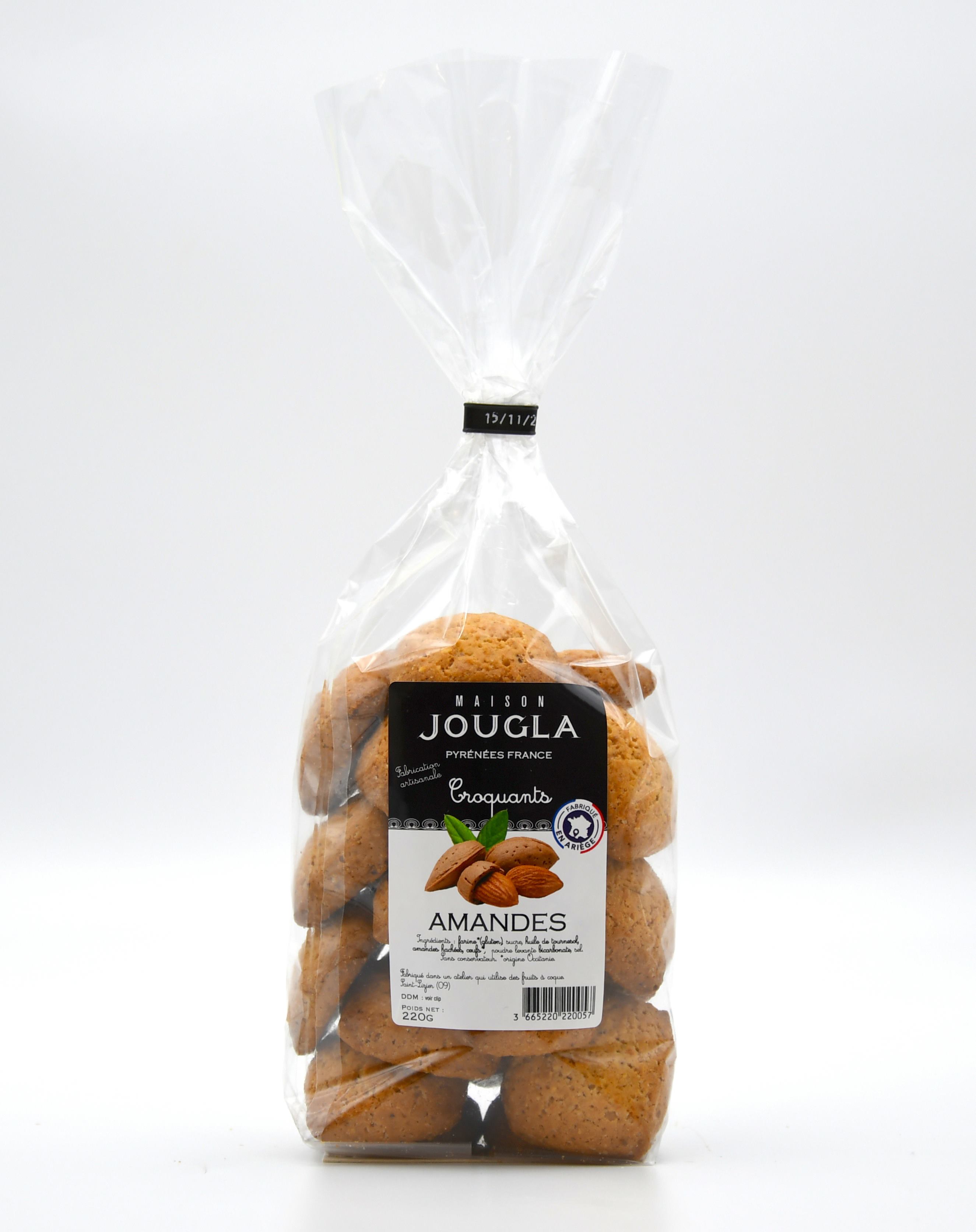 Sachet Croquants Amandes 220 gr