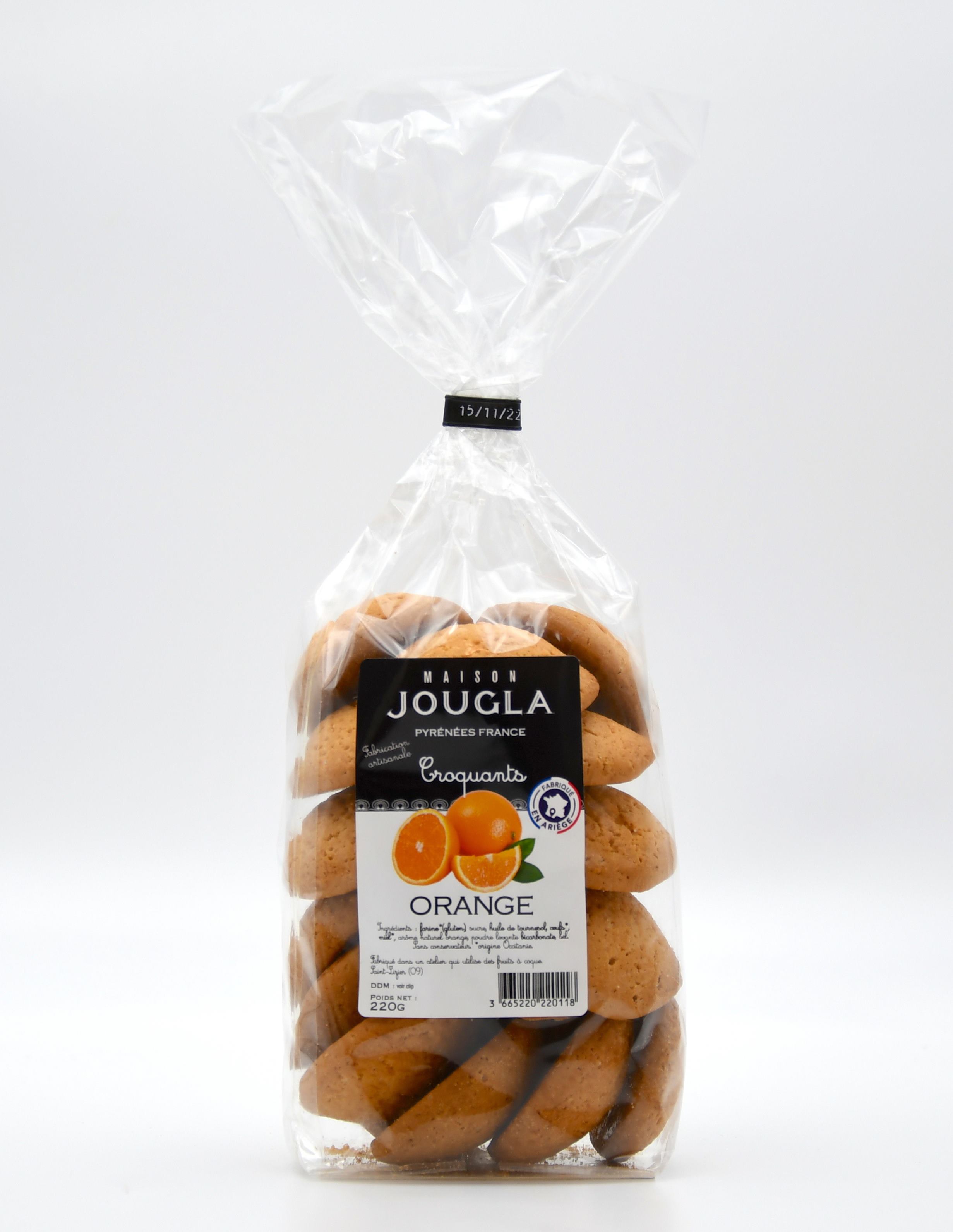 Sachet Croquants Oranges 220 gr