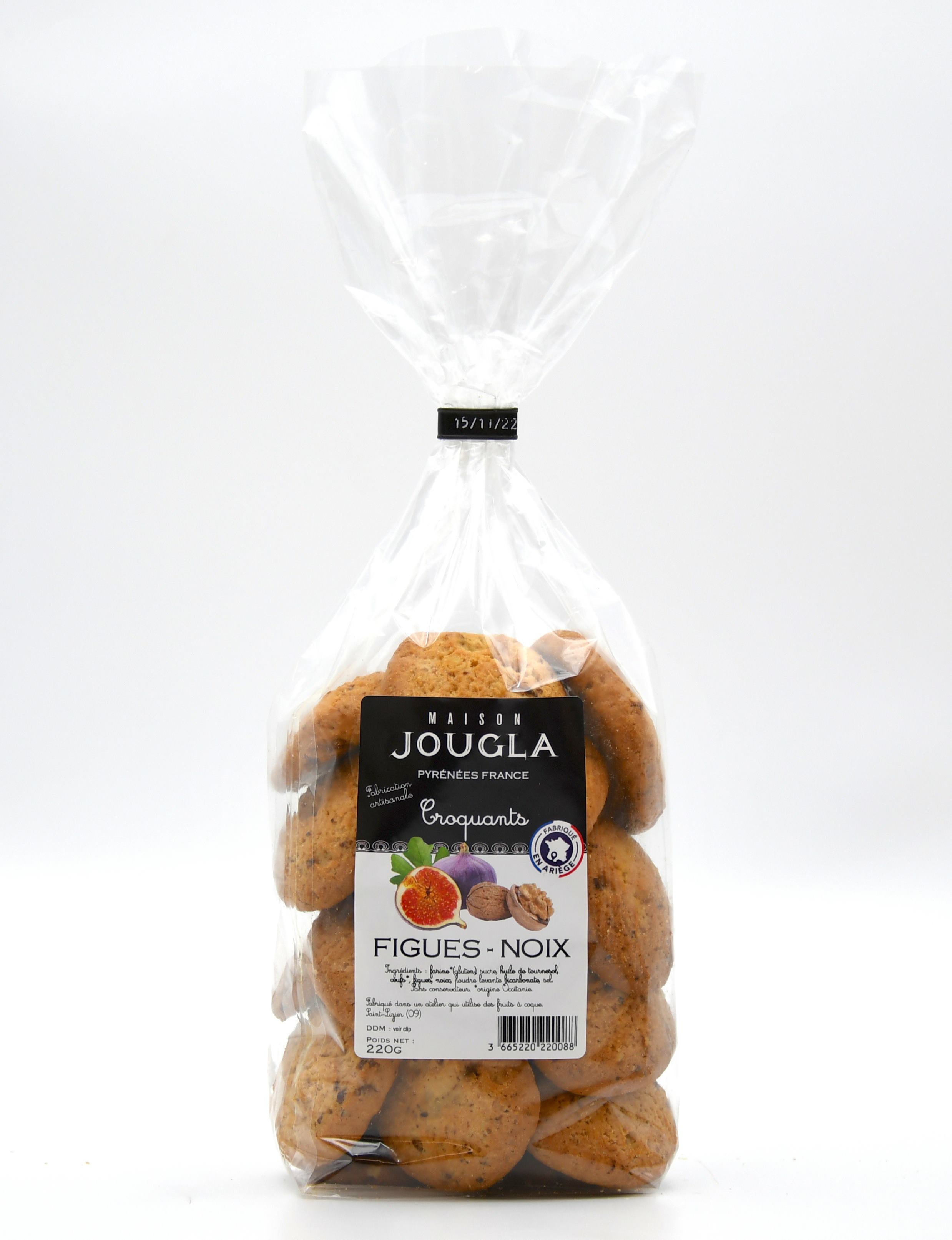 Sachet Croquants Figues-Noix 220 gr