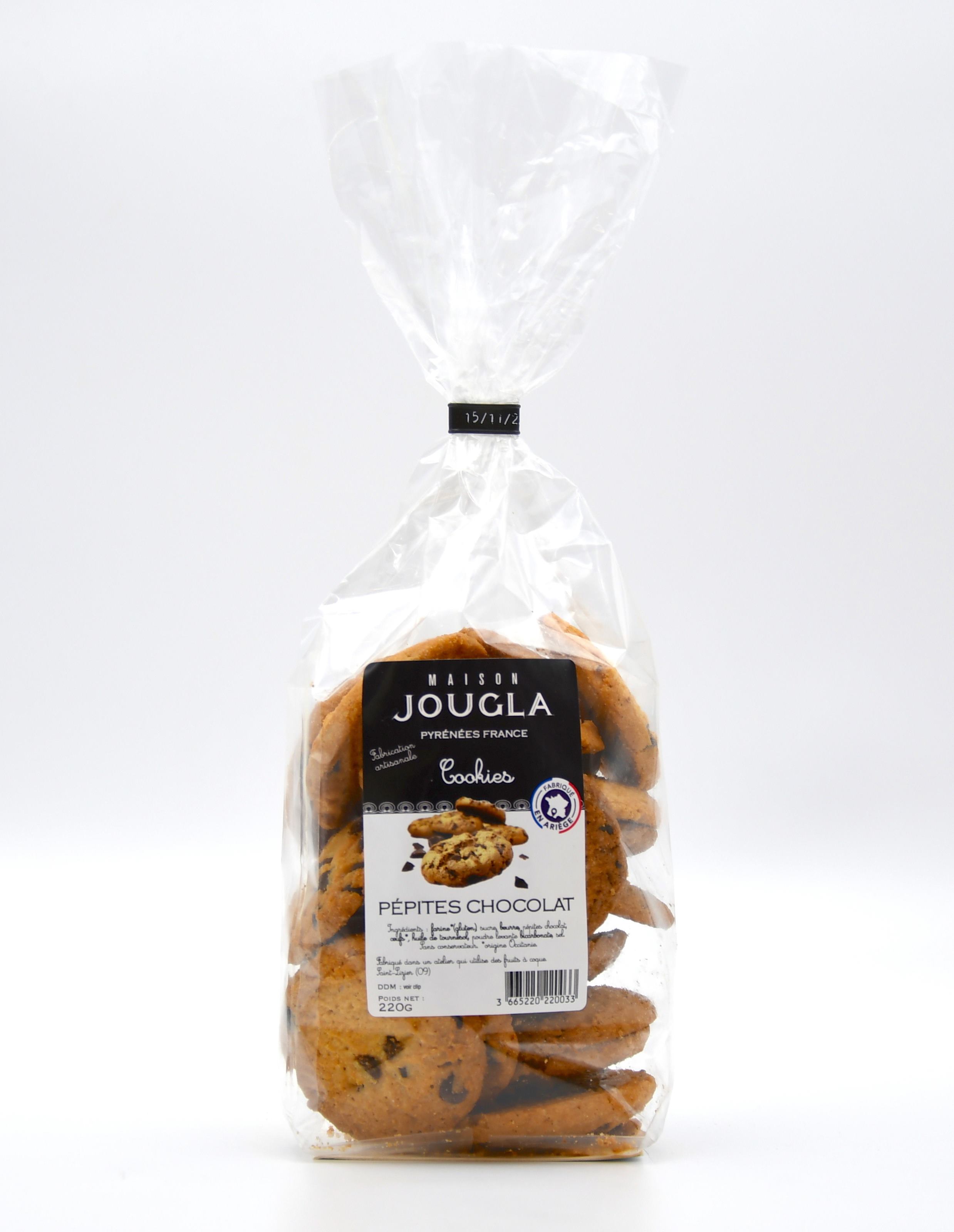 Sachet Cookies Pepites Chocolat 220 gr