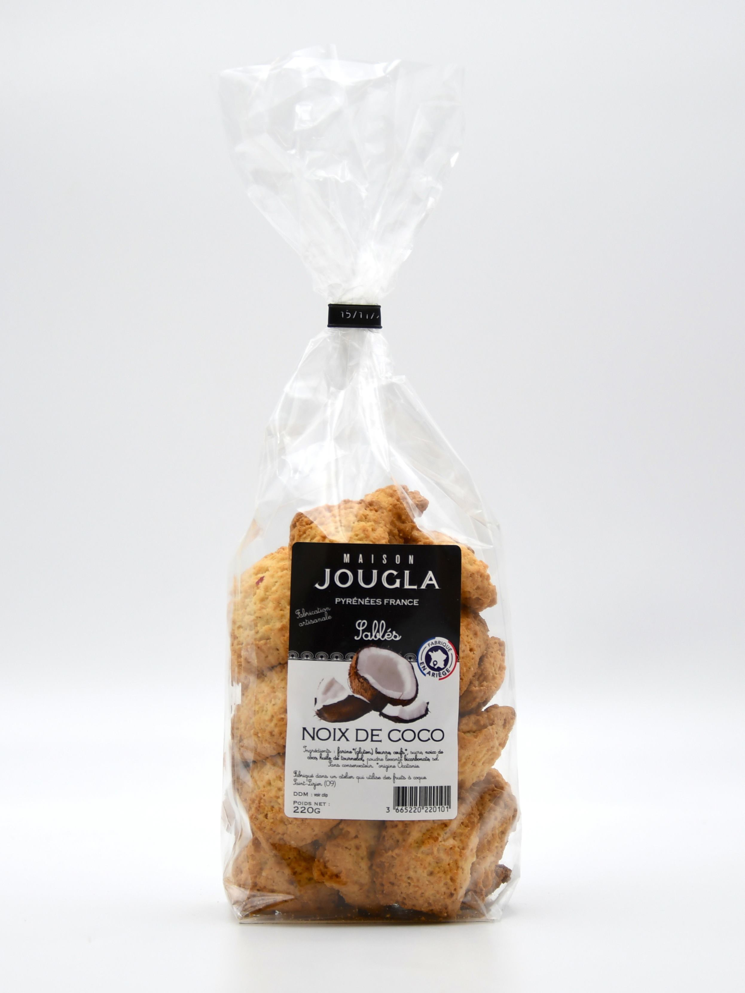 Sachet Sables Noix de Coco 220 gr