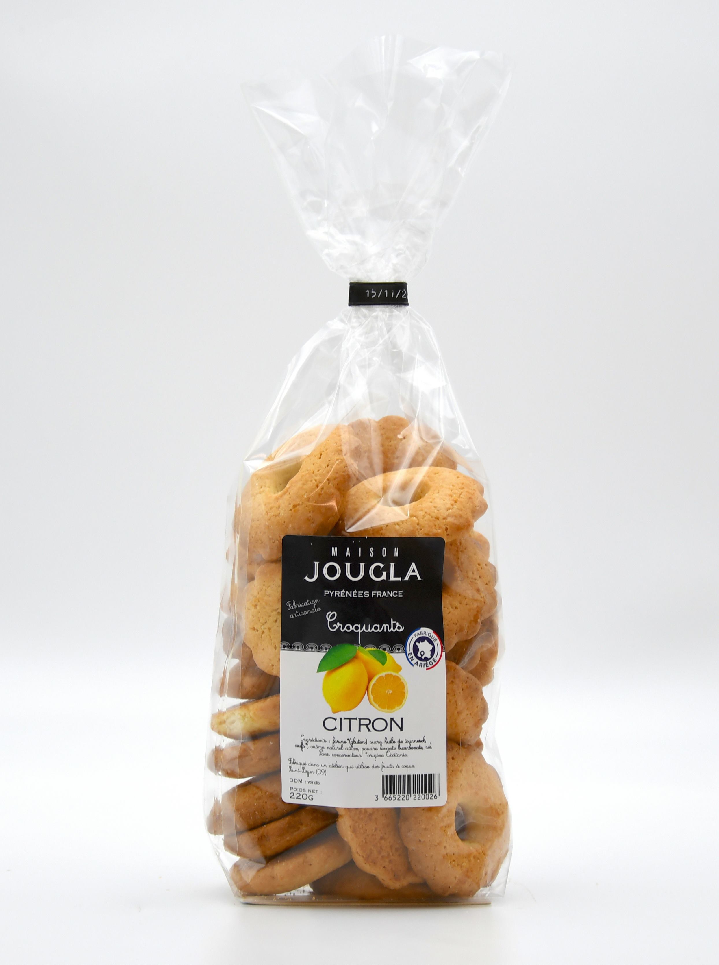 Sachet Croquants Citron 220 gr