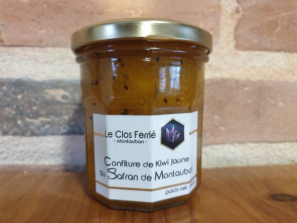 Confiture de Kiwi Jaune au Safran de Montauban - 245gr