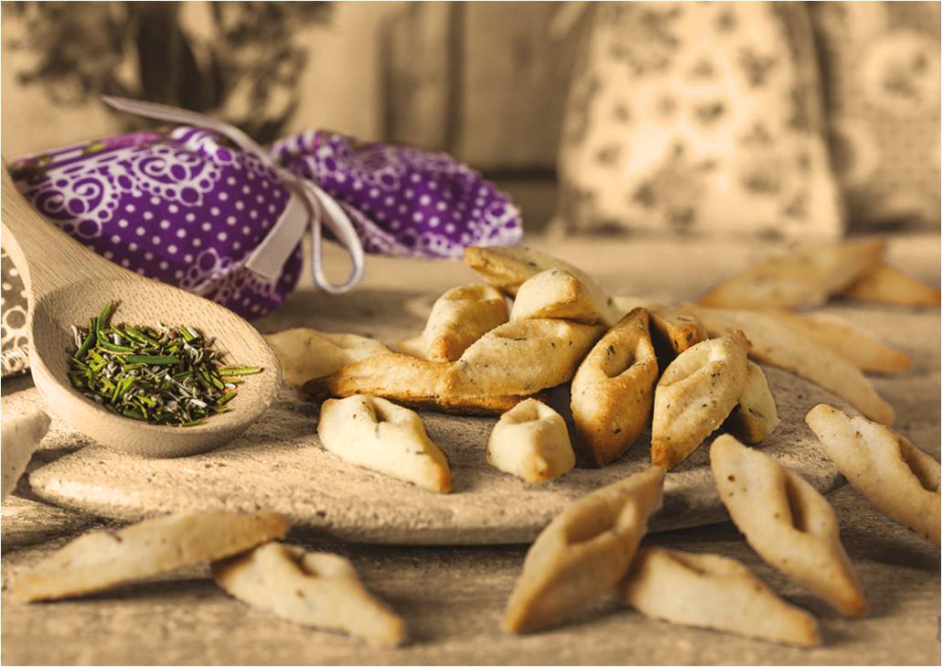 BISCUIT FOSSETTE aux thym et romarin sauvages cueillette manuelle