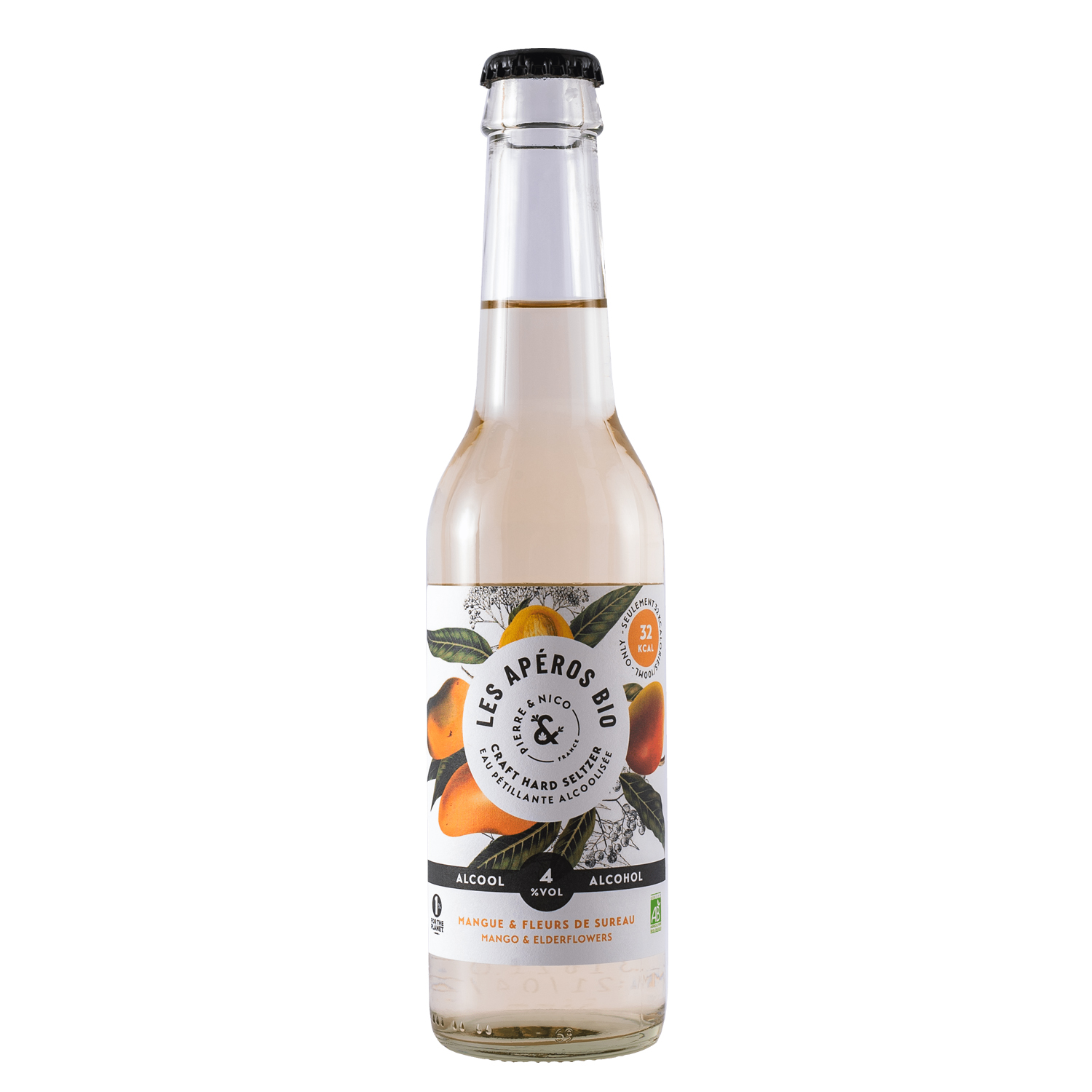Hard Seltzer BIO - Mangue & Fleurs de sureau