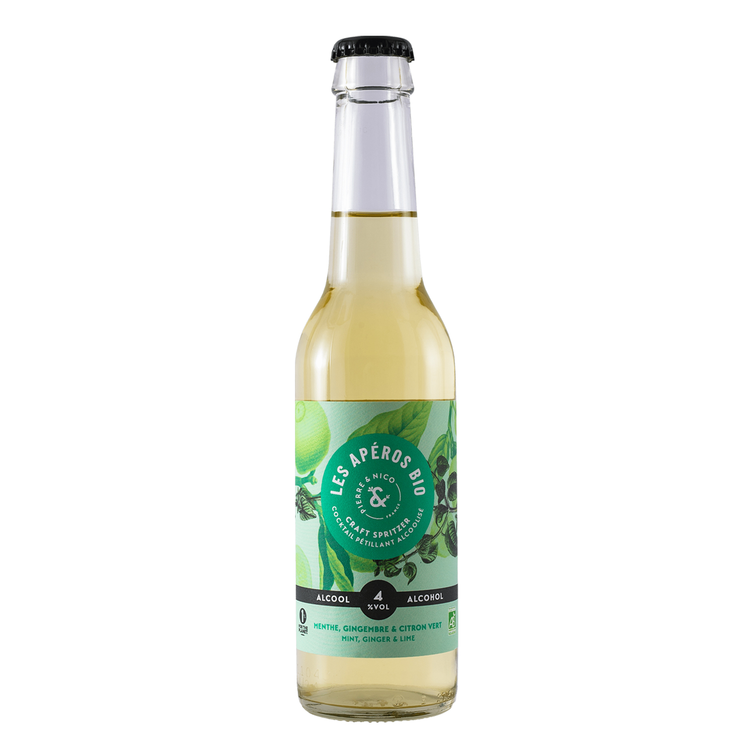 Cocktail BIO 4%VOL - Menthe, gingembre & citron vert