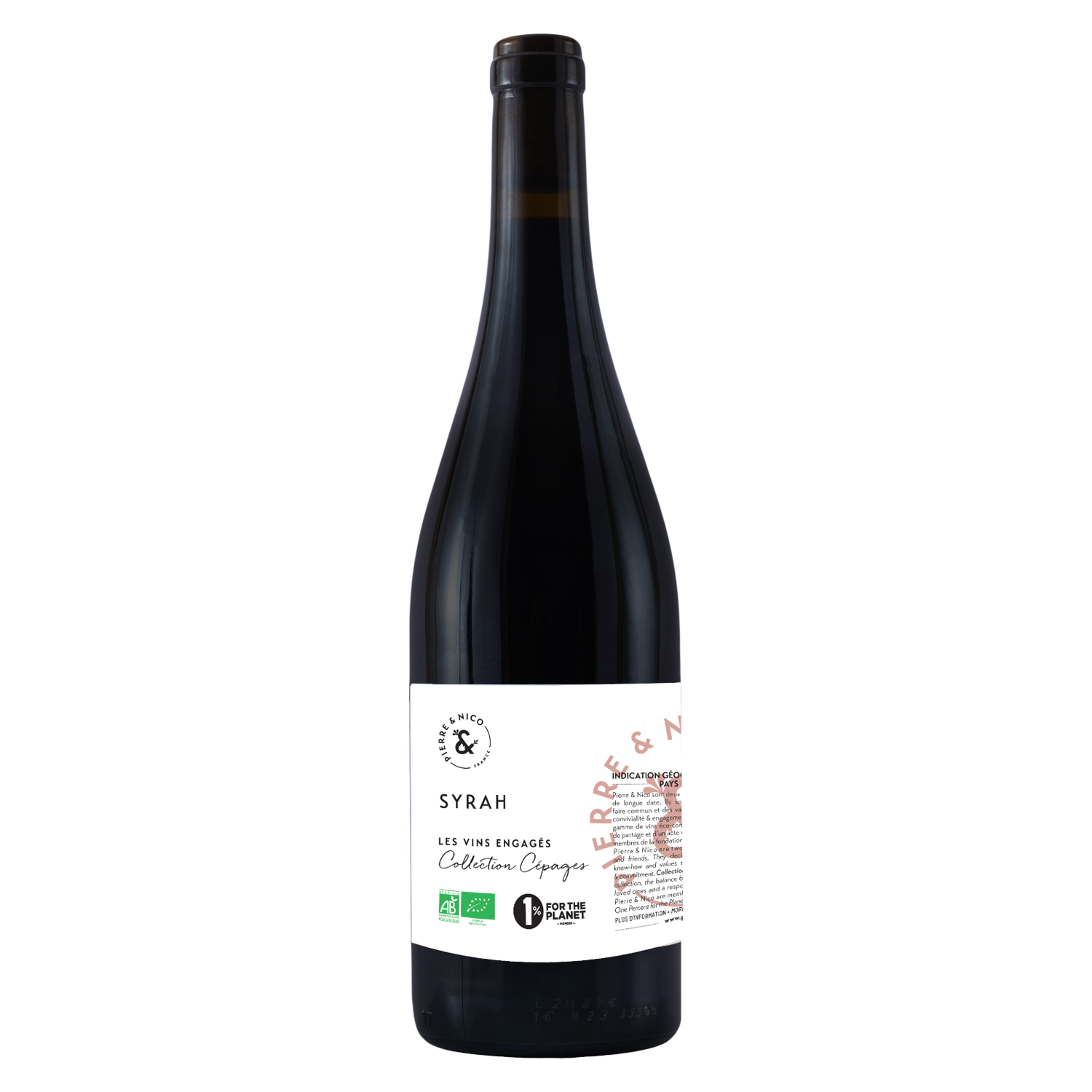 Les vins engages - Collection Cepages - Syrah BIO