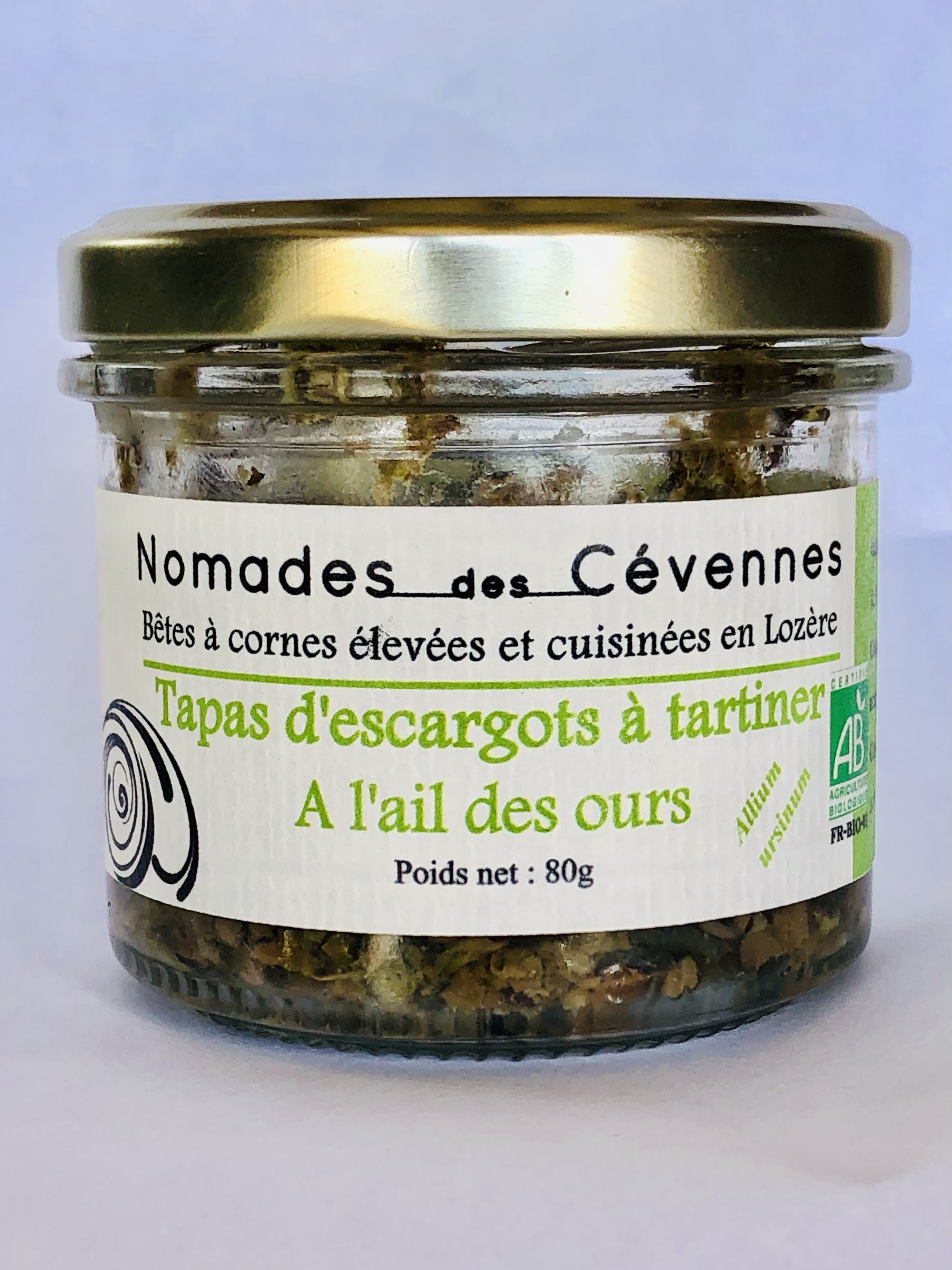 Tapas d'escargots a tartiner a l'ail des ours