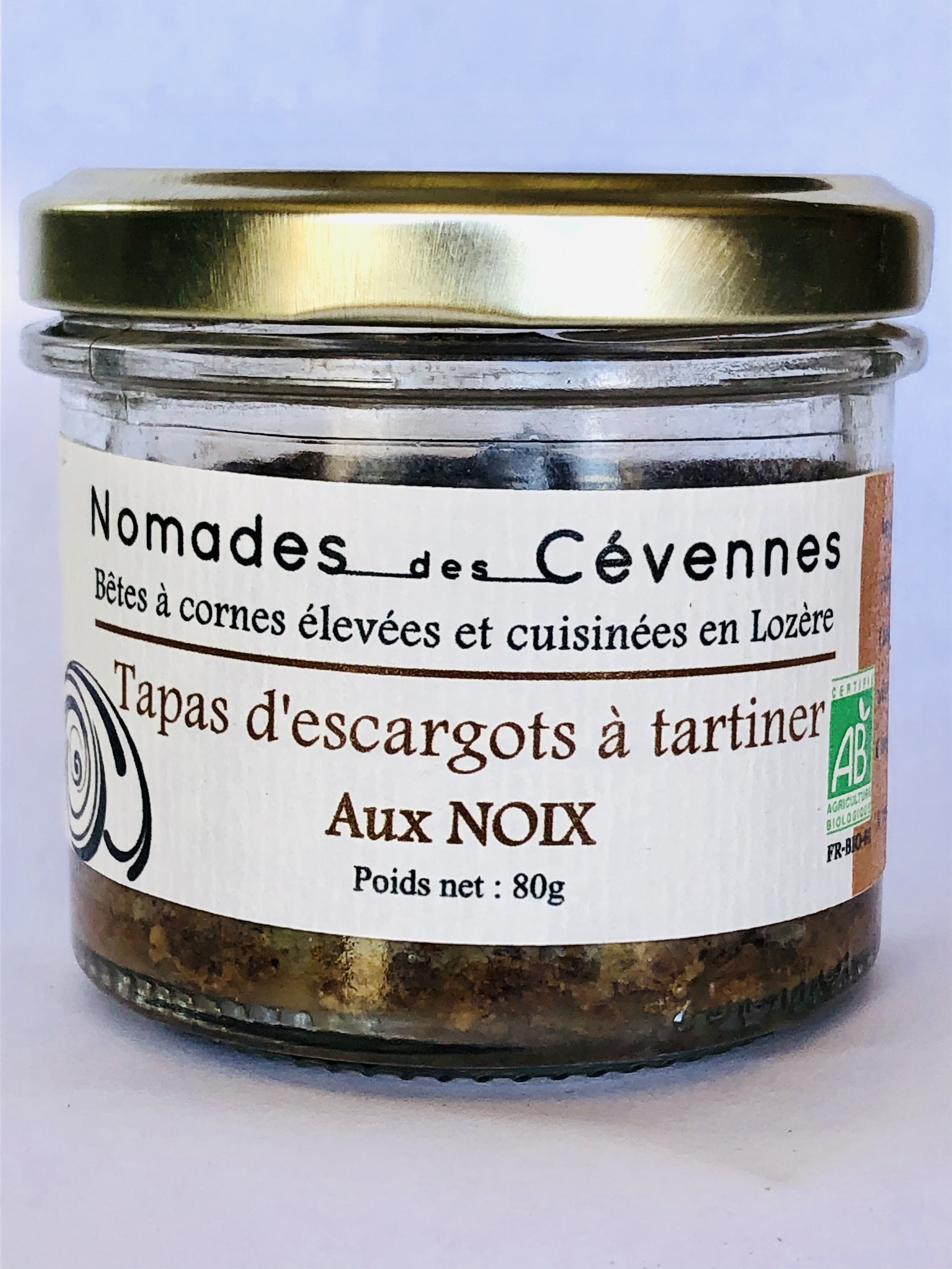 Tapas d'escargots a tartiner aux noix