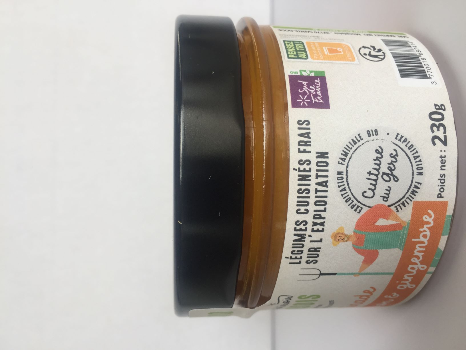 Tartinade potimarron, citron et gingembre