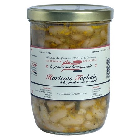 Haricots Tarbais a la graisse de canard 790g