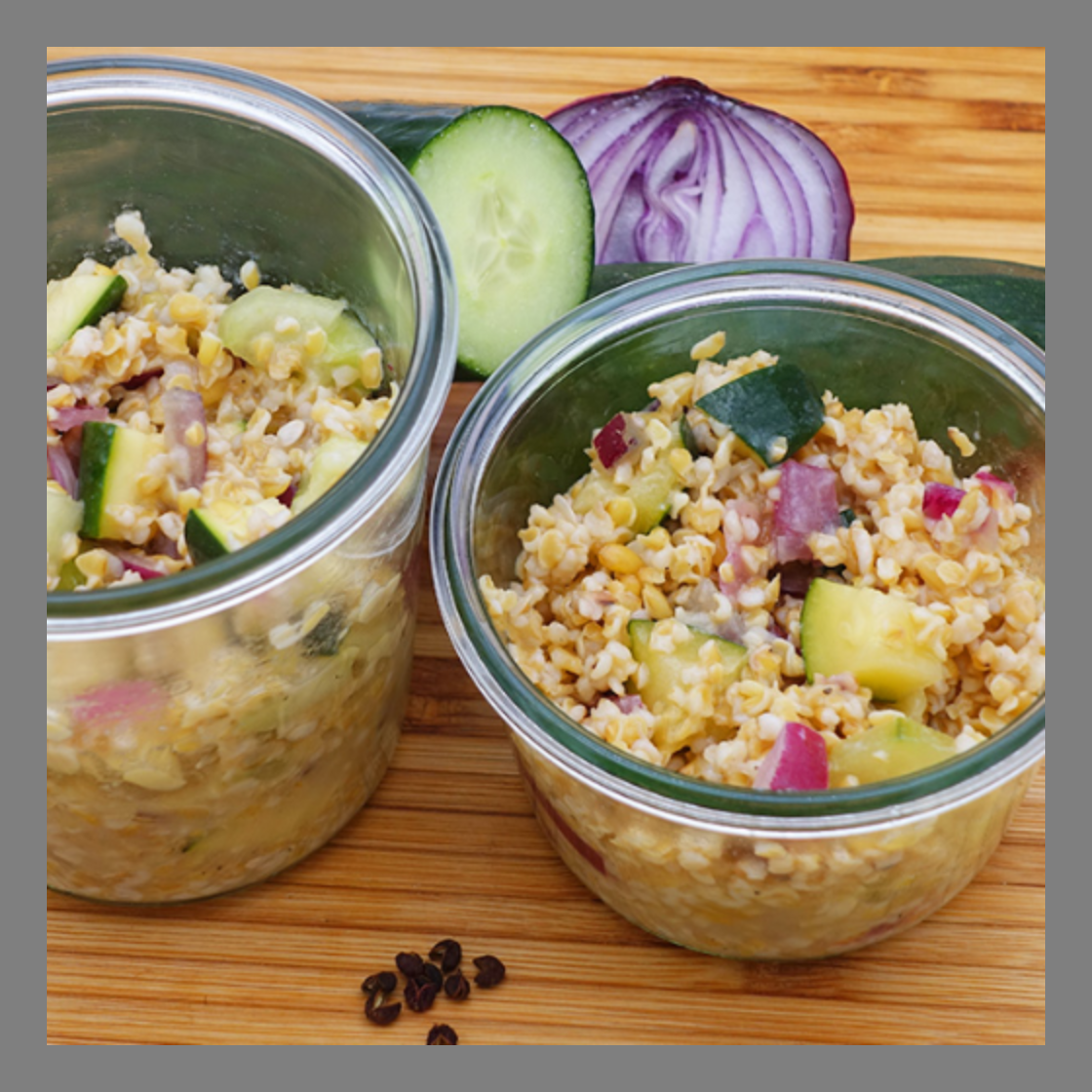 Salade de boulgour crudites