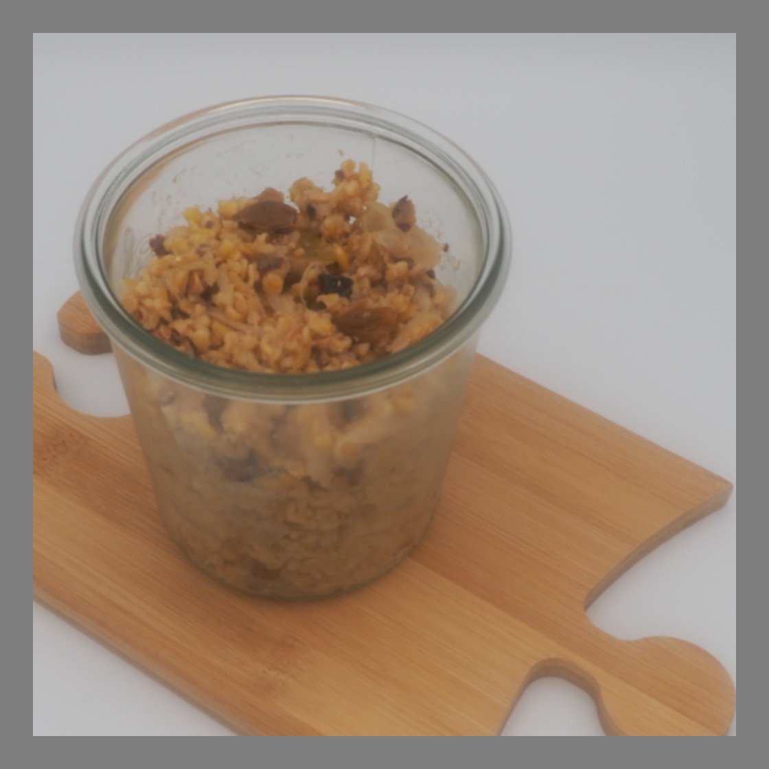 Boulgour aux amandes grillees et raisins secs