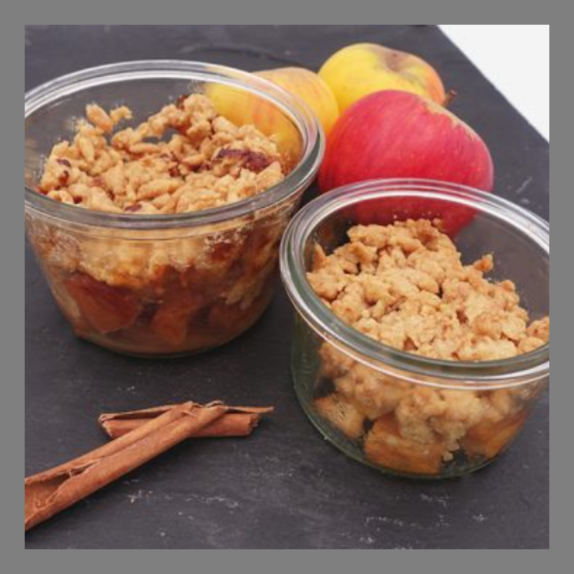 Crumble aux Reinettes du Vigan