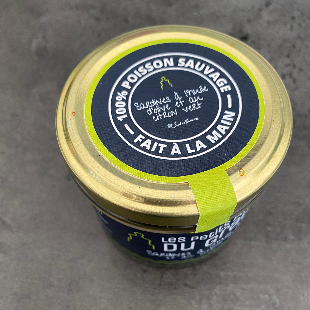 Les petits pots du Grau - Sardines a l'huile d'olive et au citron vert