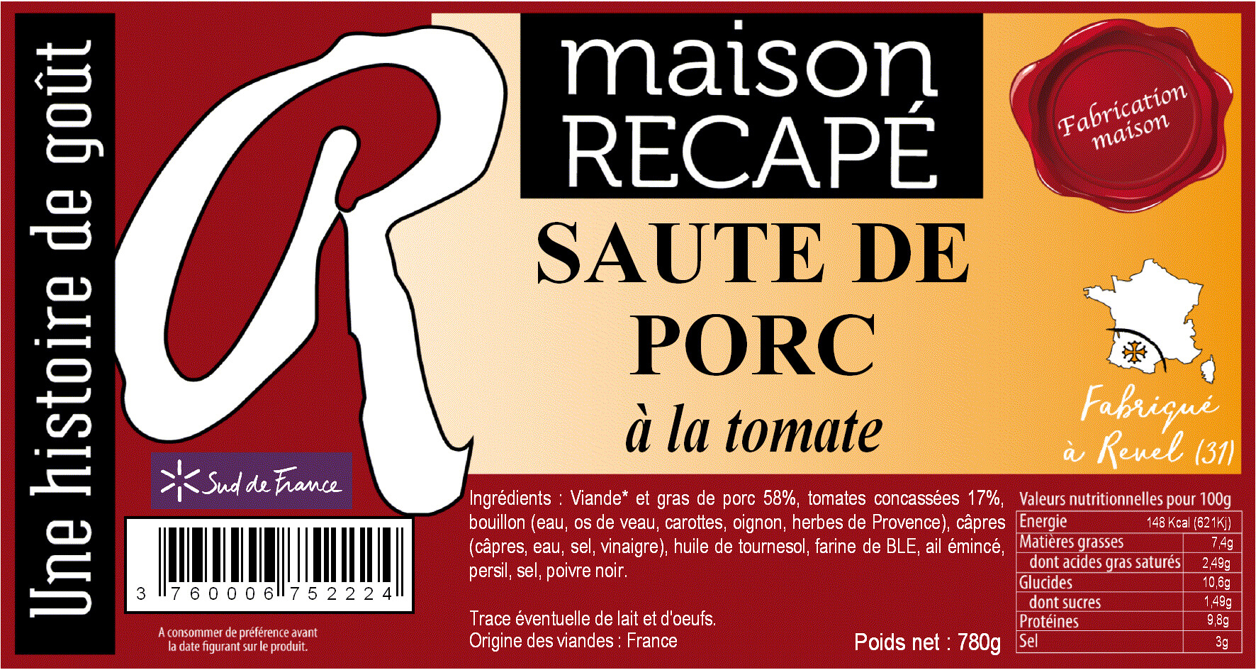 Saute de porc a la tomate