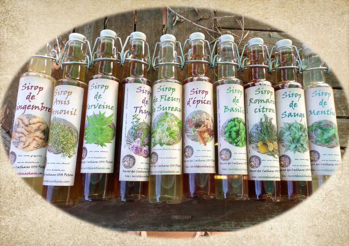 SIROPS DE PLANTES ET D\'EPICES