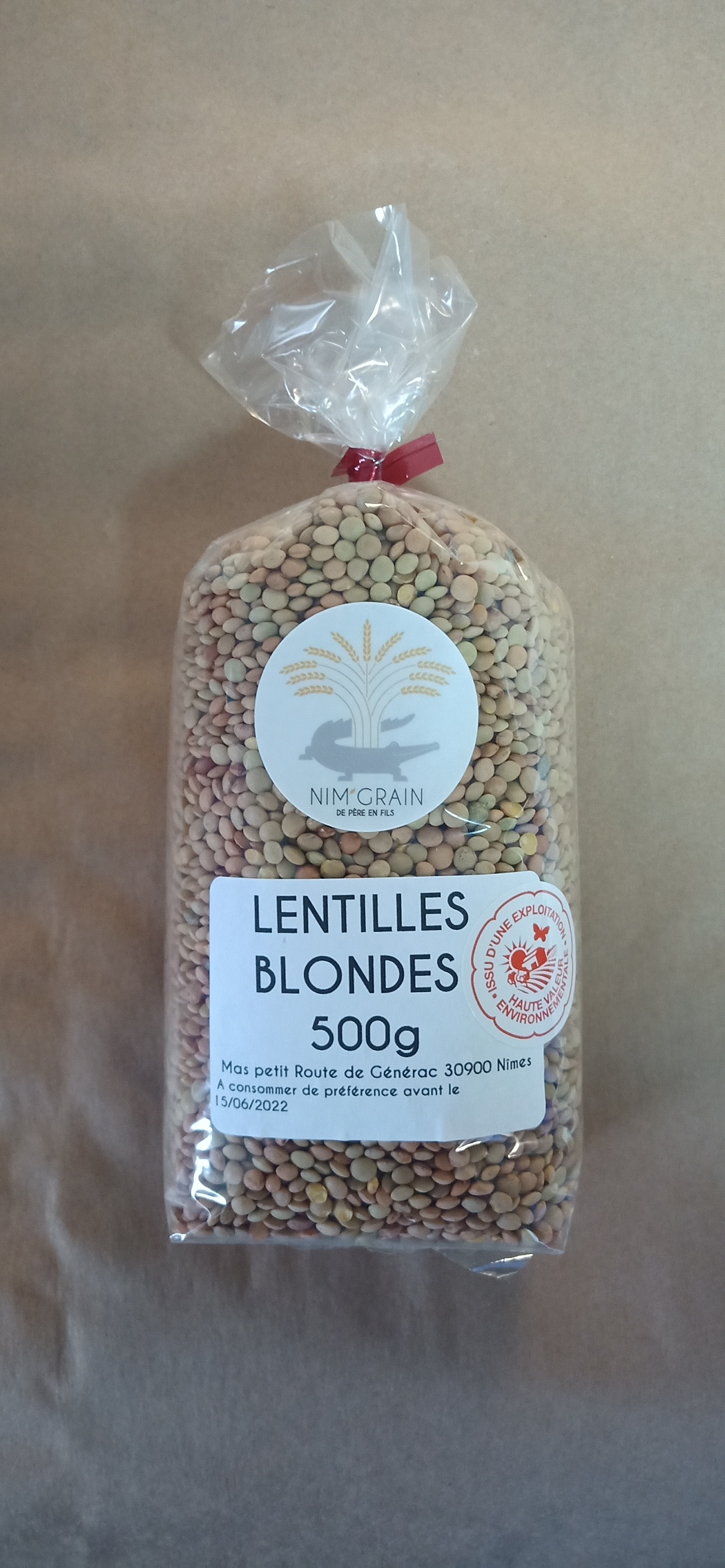 Lentilles blondes