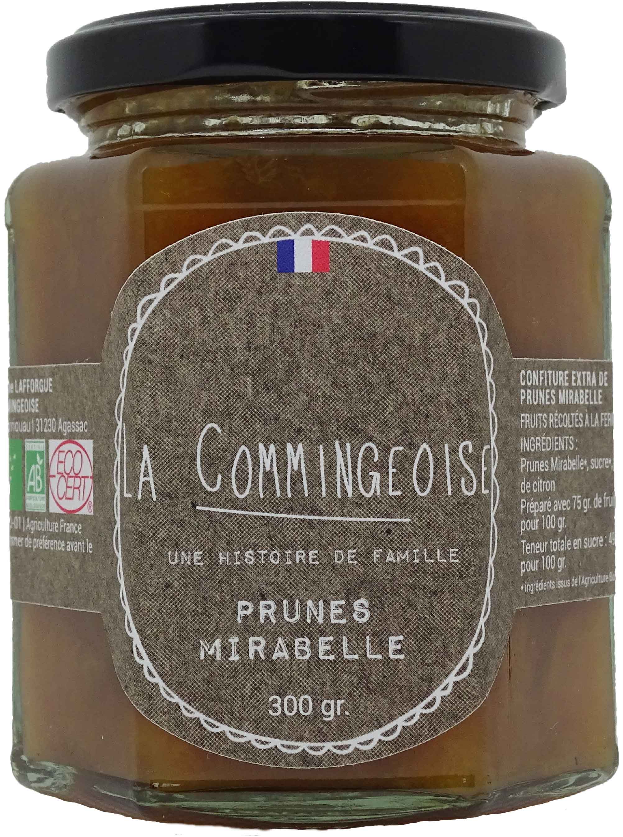 CONFITURE PRUNES MIRABELLE extra BIO