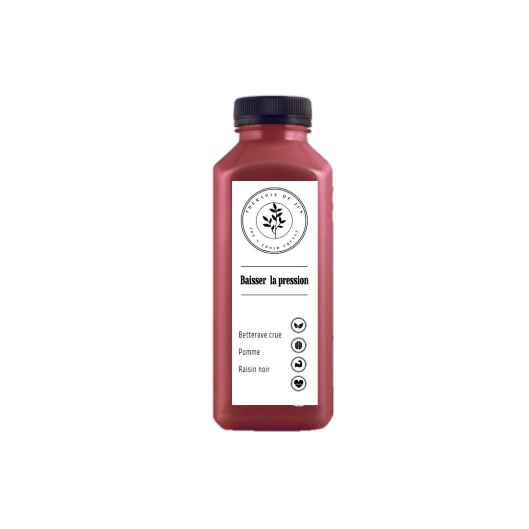 100% presse a froid jus Baisser la Pression - une bouteille de 330 ML