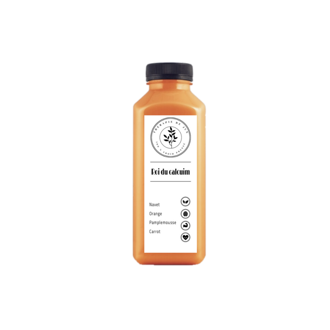 100% presse a froid jus Roi du calcium - une bouteille de 330 ML