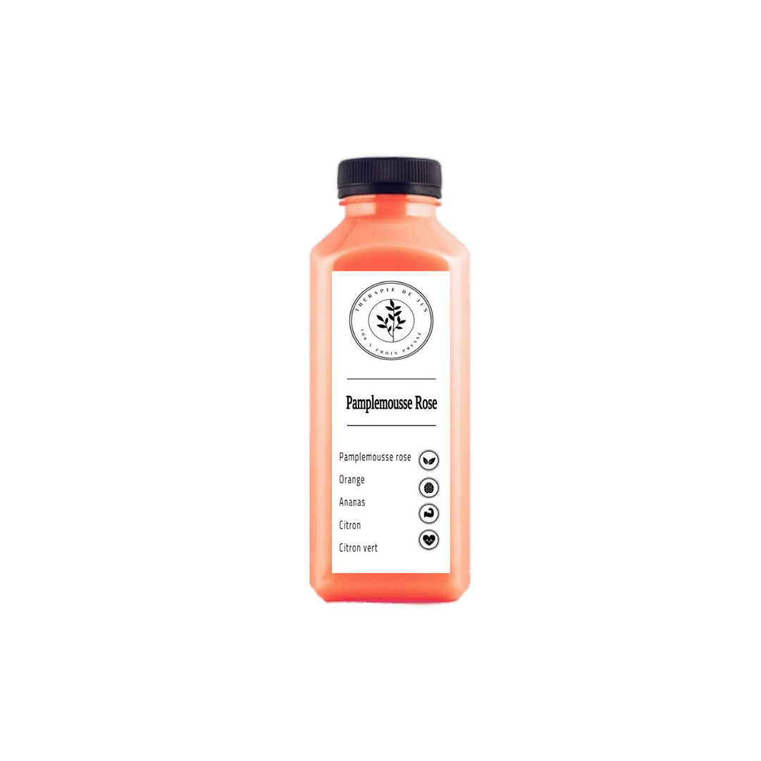 100% presse a froid jus Pamplemousse Rose - une bouteille de 330 ML
