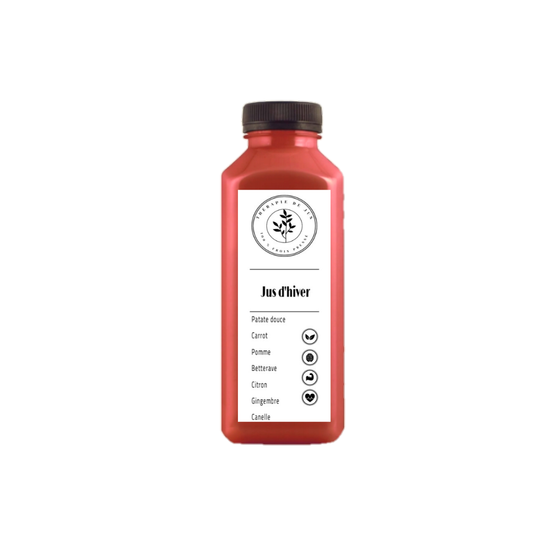100% presse a froid jus Jus d'hiver - une bouteille de 330 ML