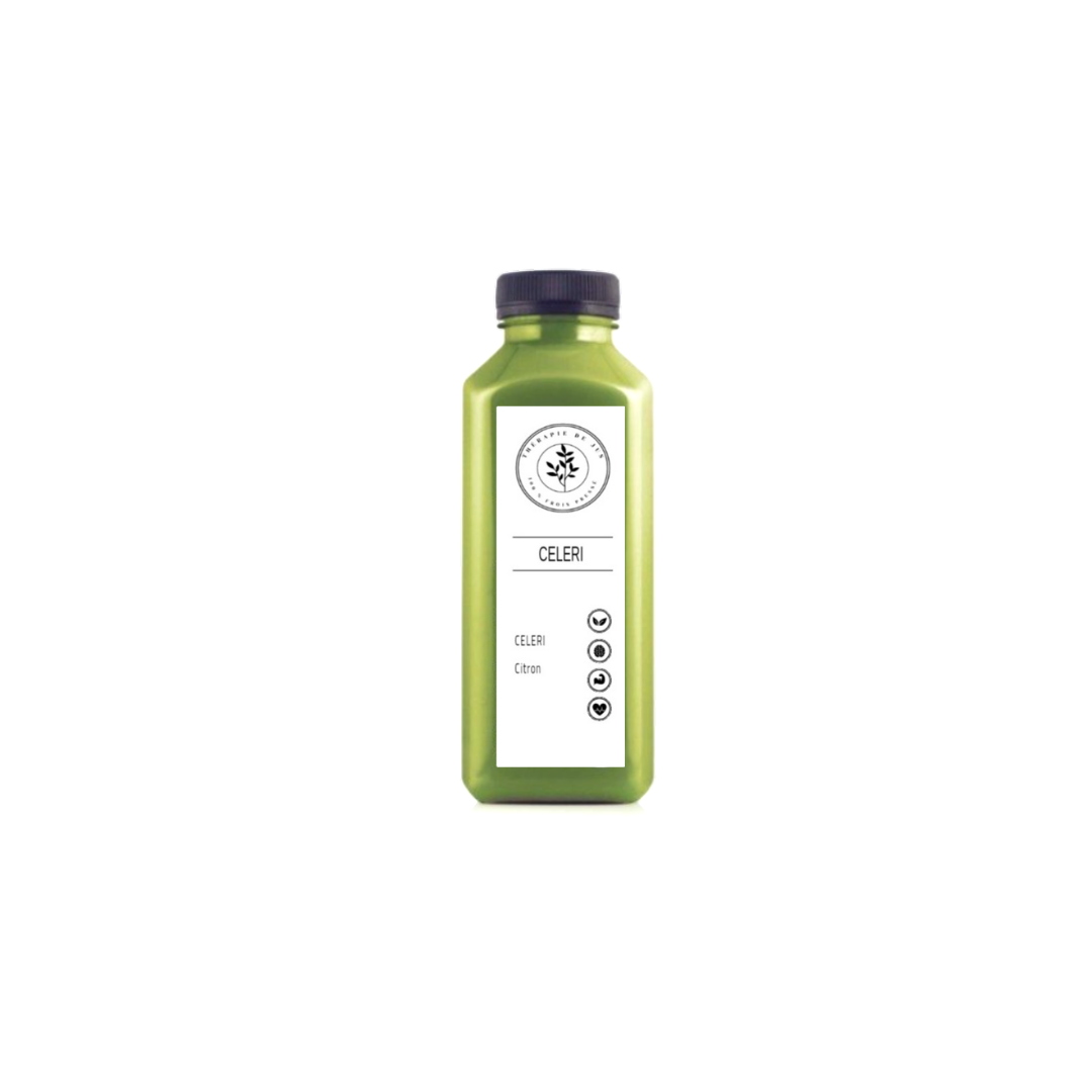 100% presse a froid jus de CELERI - une bouteille de 330 ml