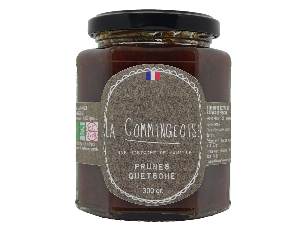 CONFITURE DE PRUNES QUETSCHE extra BIO