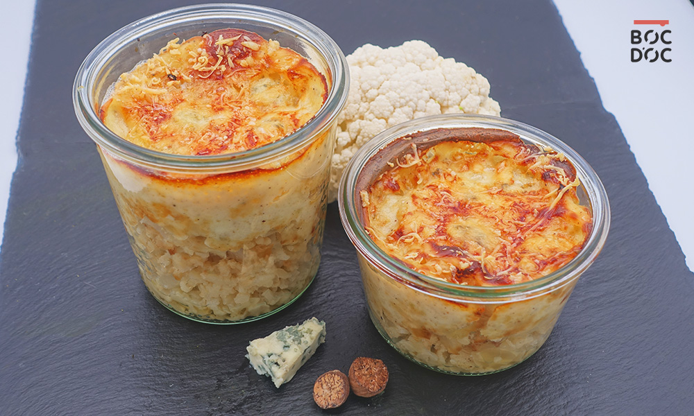 Gratin de chou-fleur au roquefort