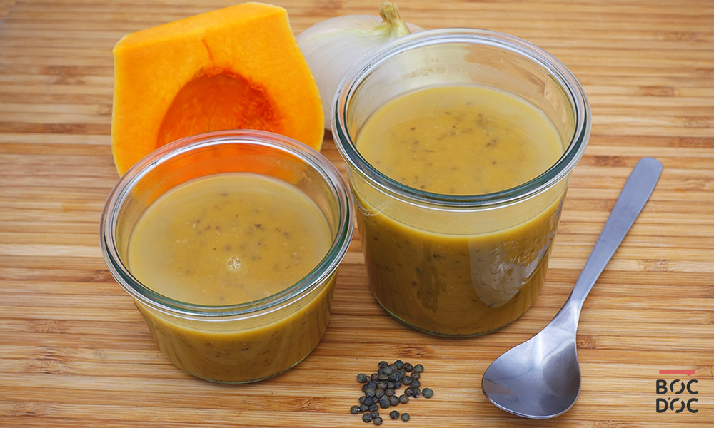 Veloute butternut lentilles