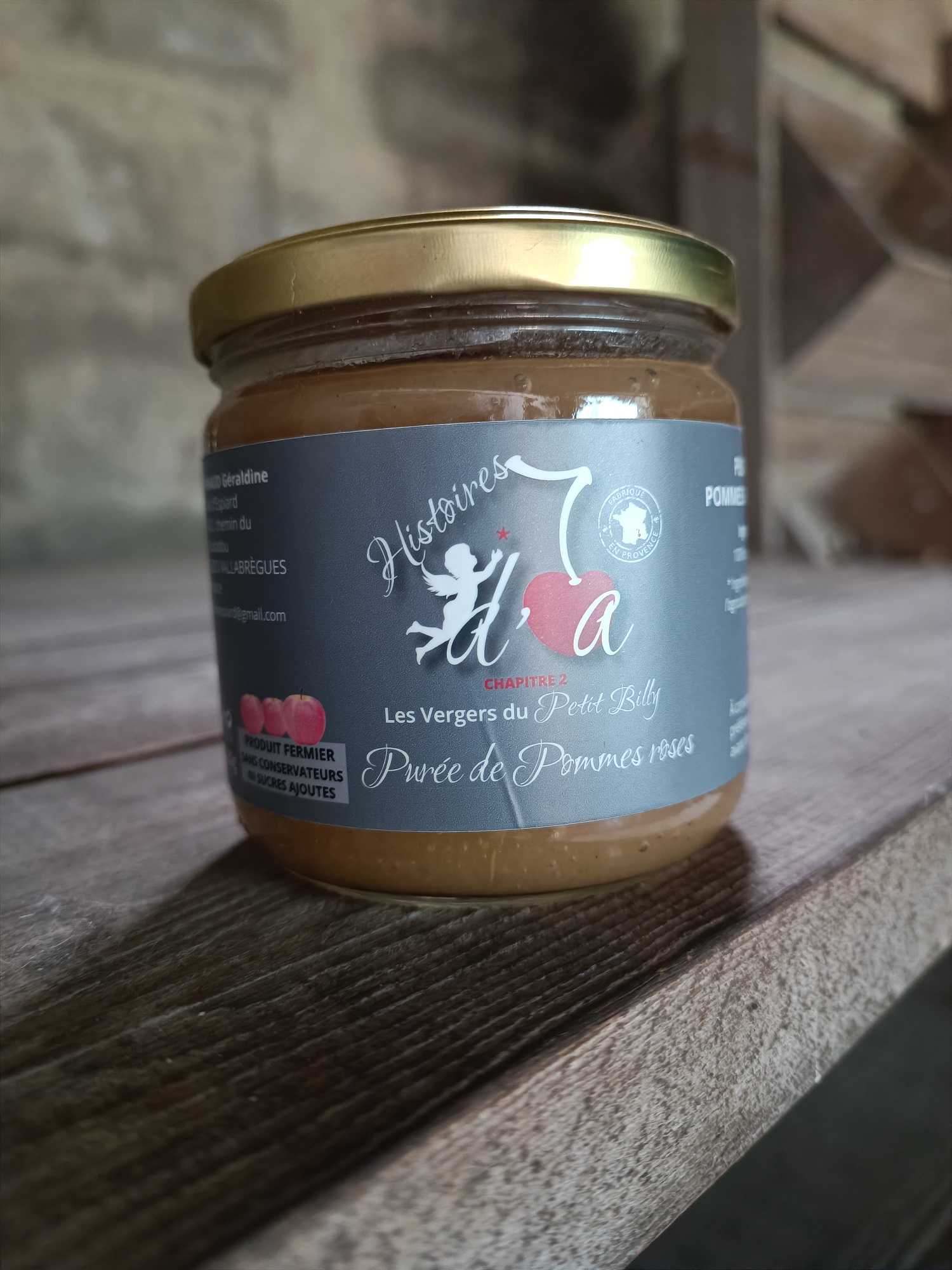 puree de pommes roses